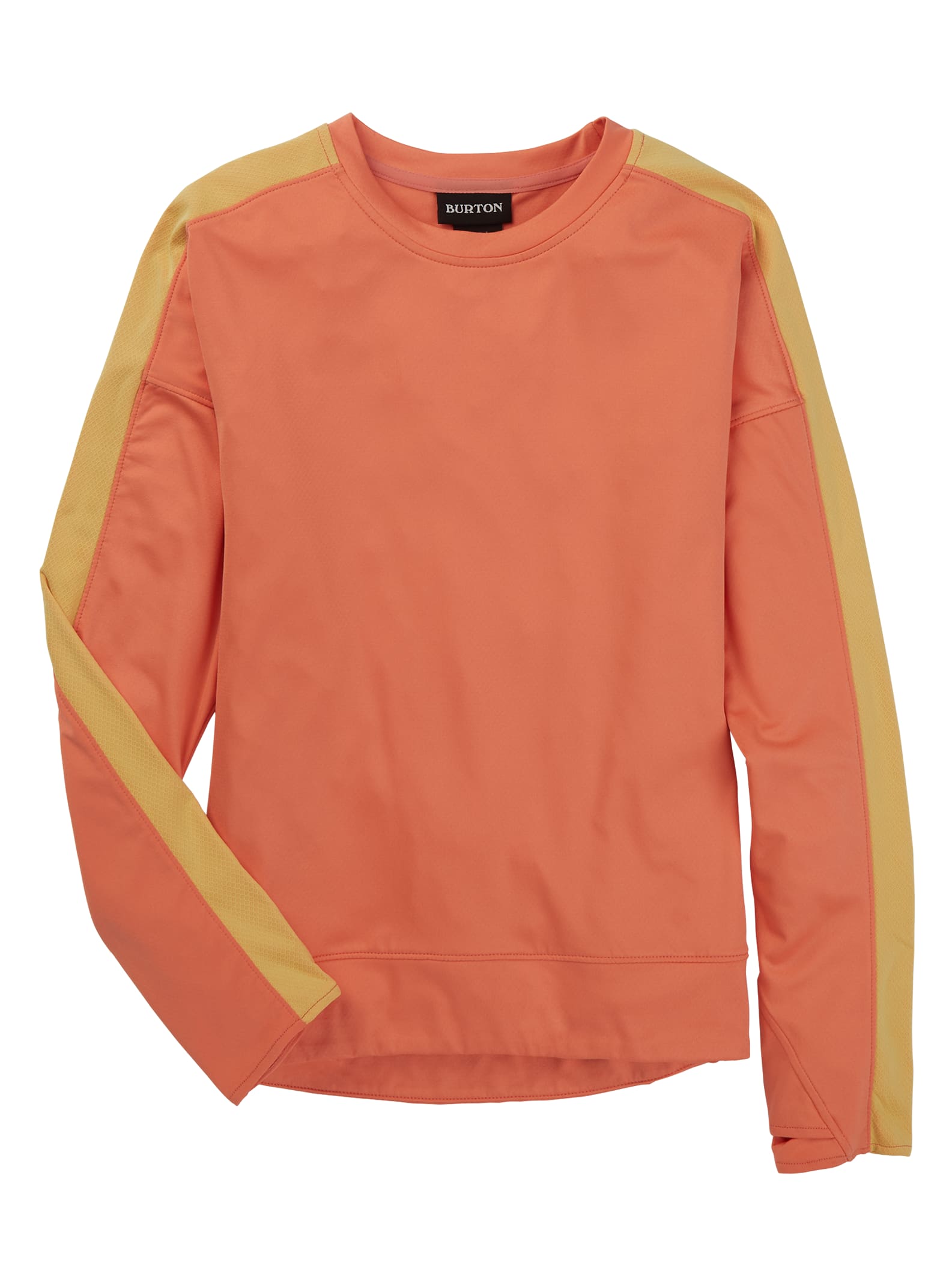 Burton Luxemore Sweatshirt mit Rundhalsausschnitt für Damen, Pink Sherbet / Lemon Verbena, S