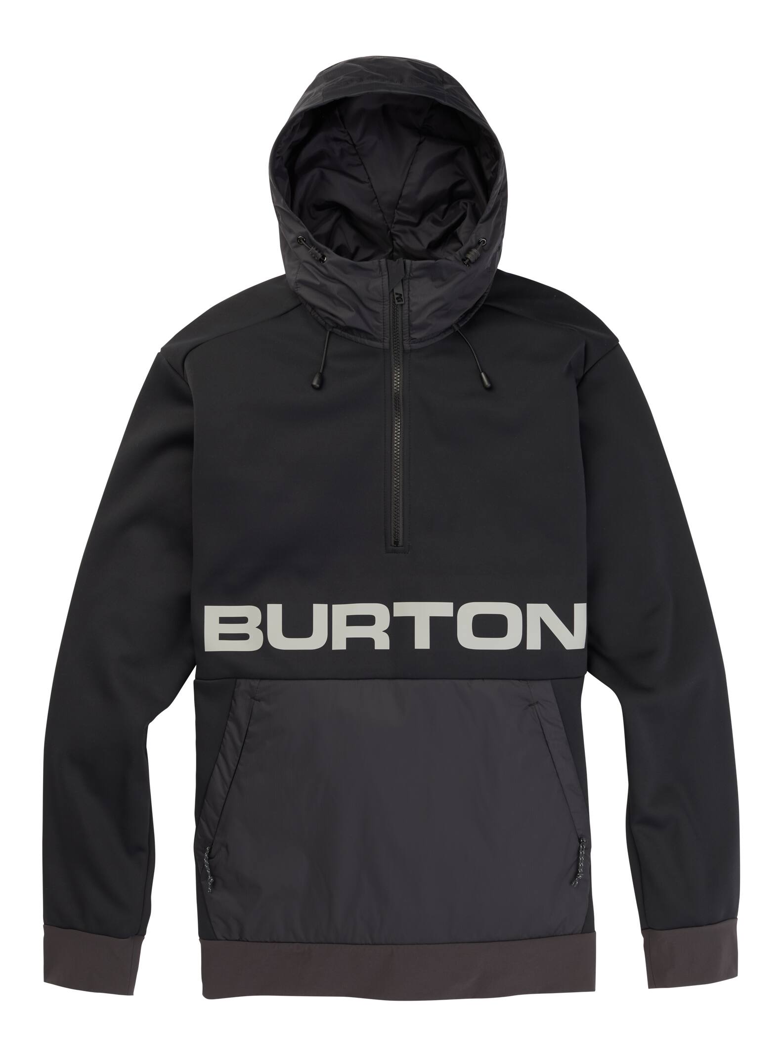 Burton - Sweat en polaire ras du cou à coutures collées Performance Crown homme, True Black, M