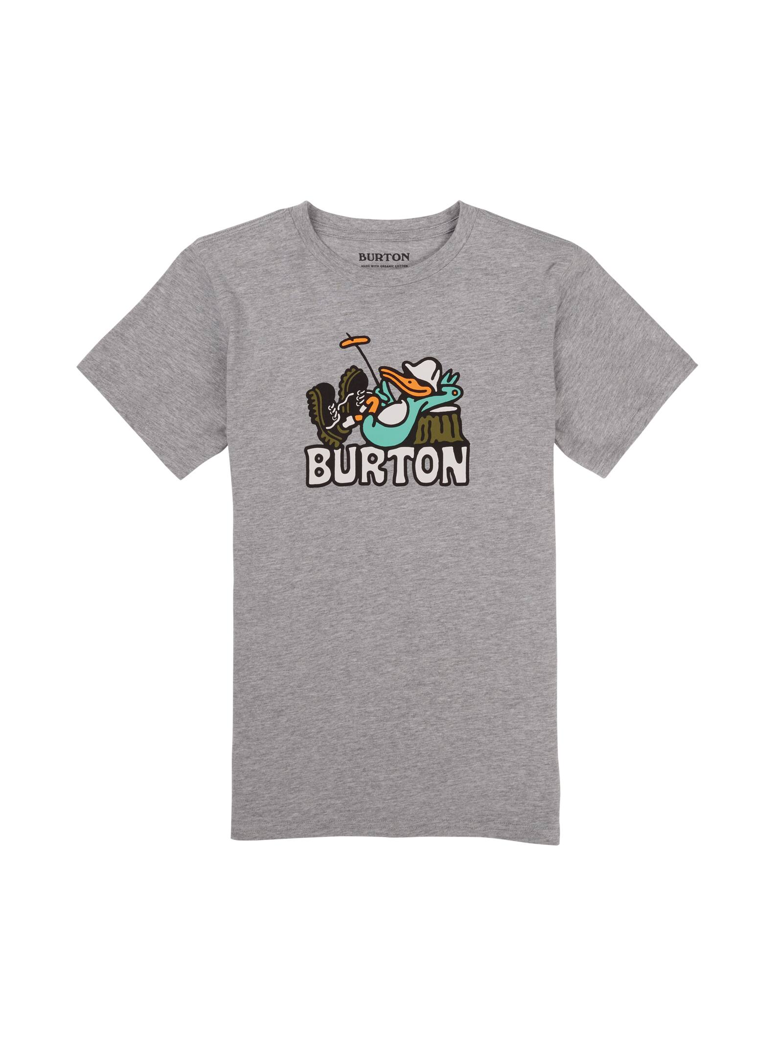 Burton - T-shirt à manches courtes Vizzer pour enfant, Gray Heather, S