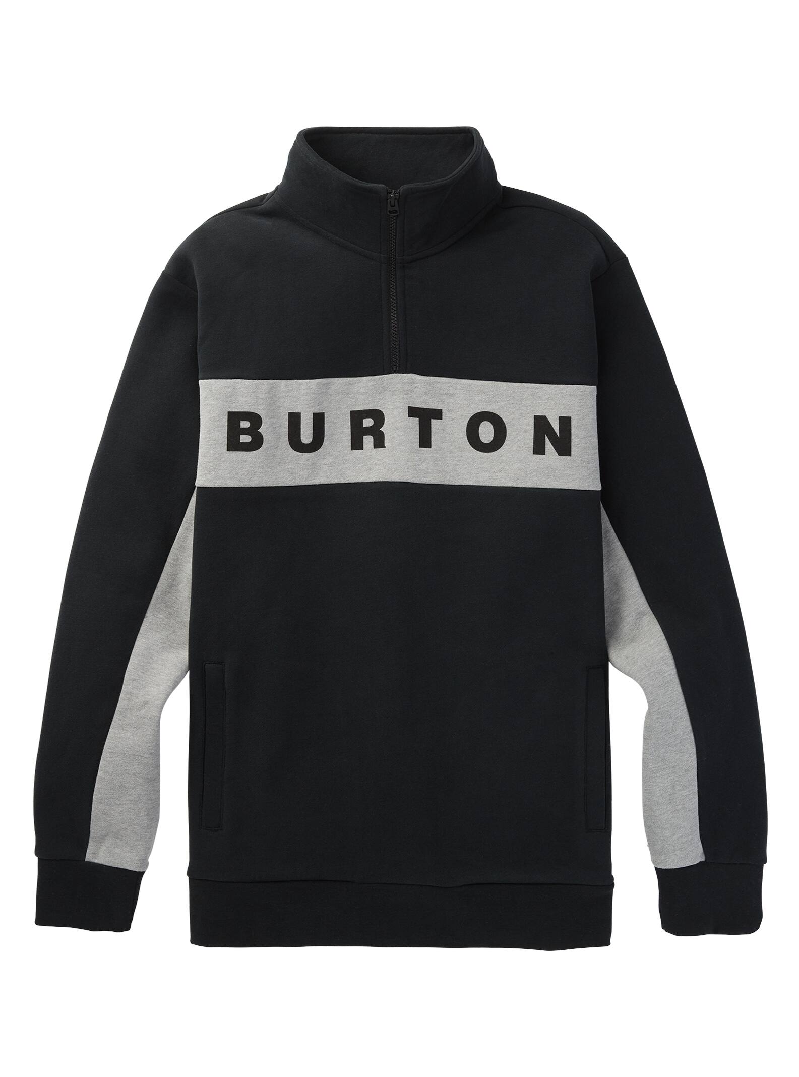 Burton - Polaire Lowball Quarter-Zip pour homme, True Black, L