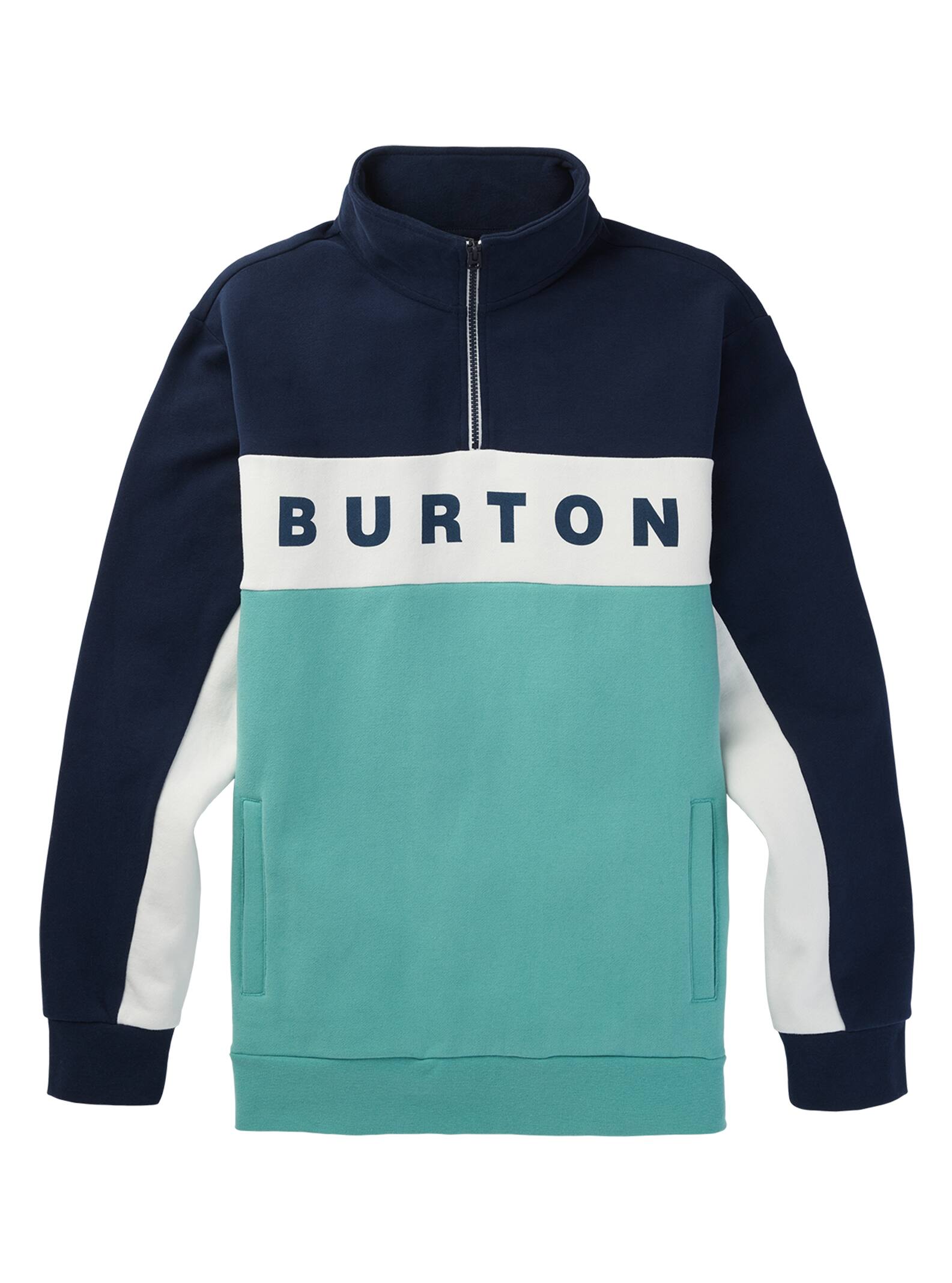Burton - Polaire Lowball Quarter-Zip pour homme, Dress Blue / Buoy Blue, L