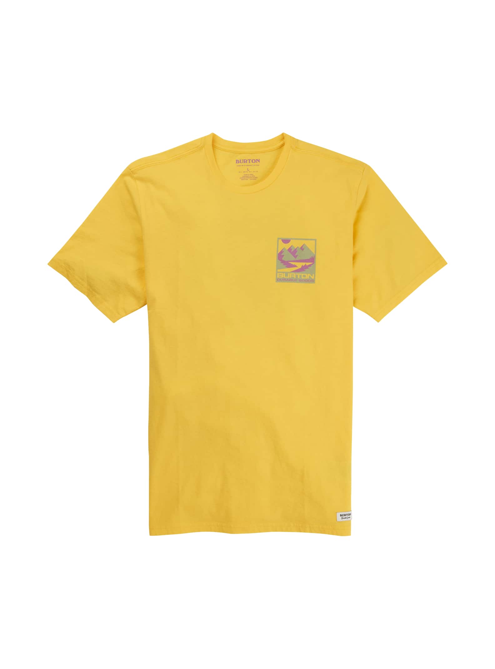 Burton - T-shirt à manches courtes Mitler pour homme, Yellow Pepper, M