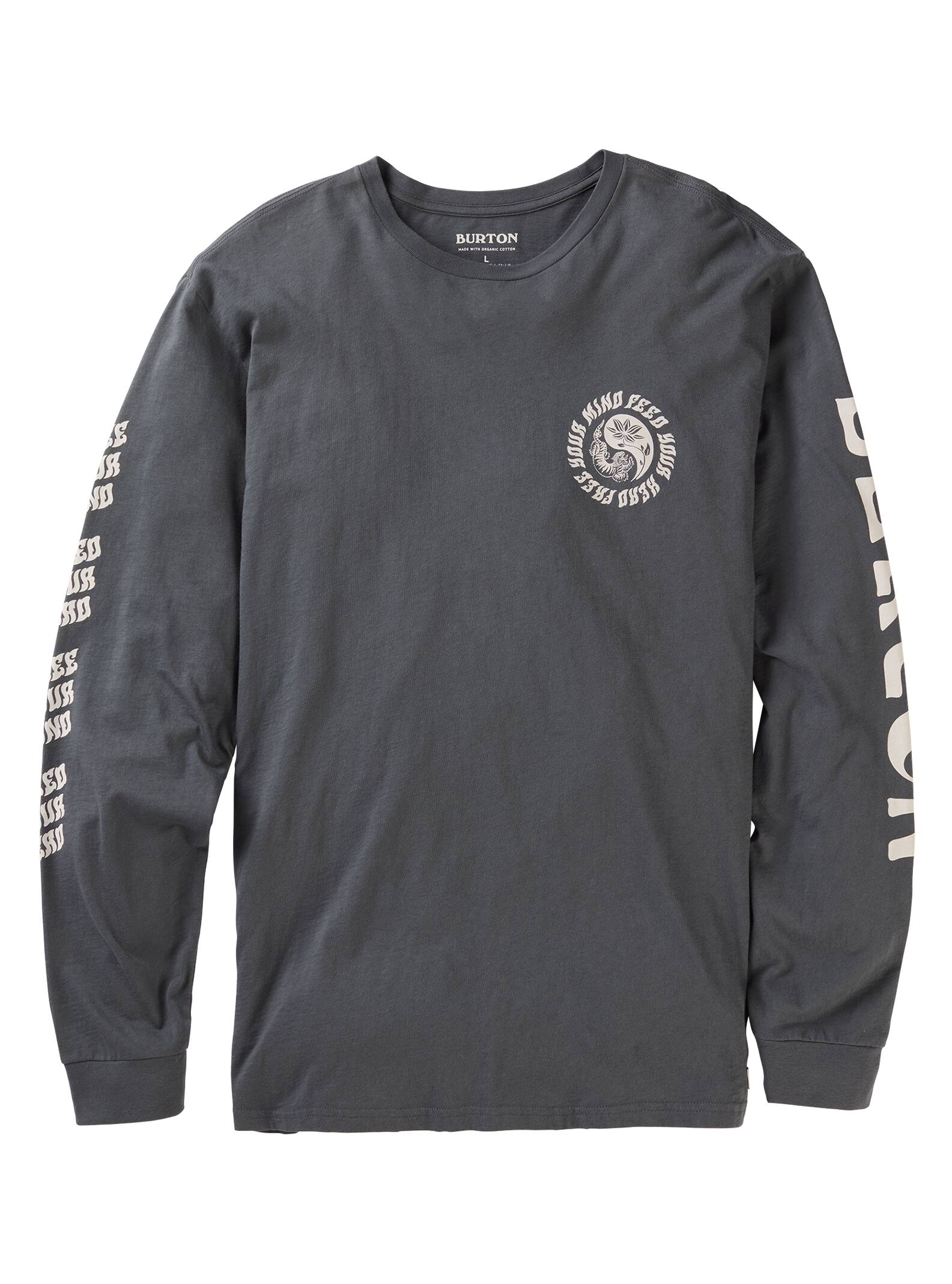 Burton - T-shirt à manches longues Cerrados pour homme, Dark Slate, L