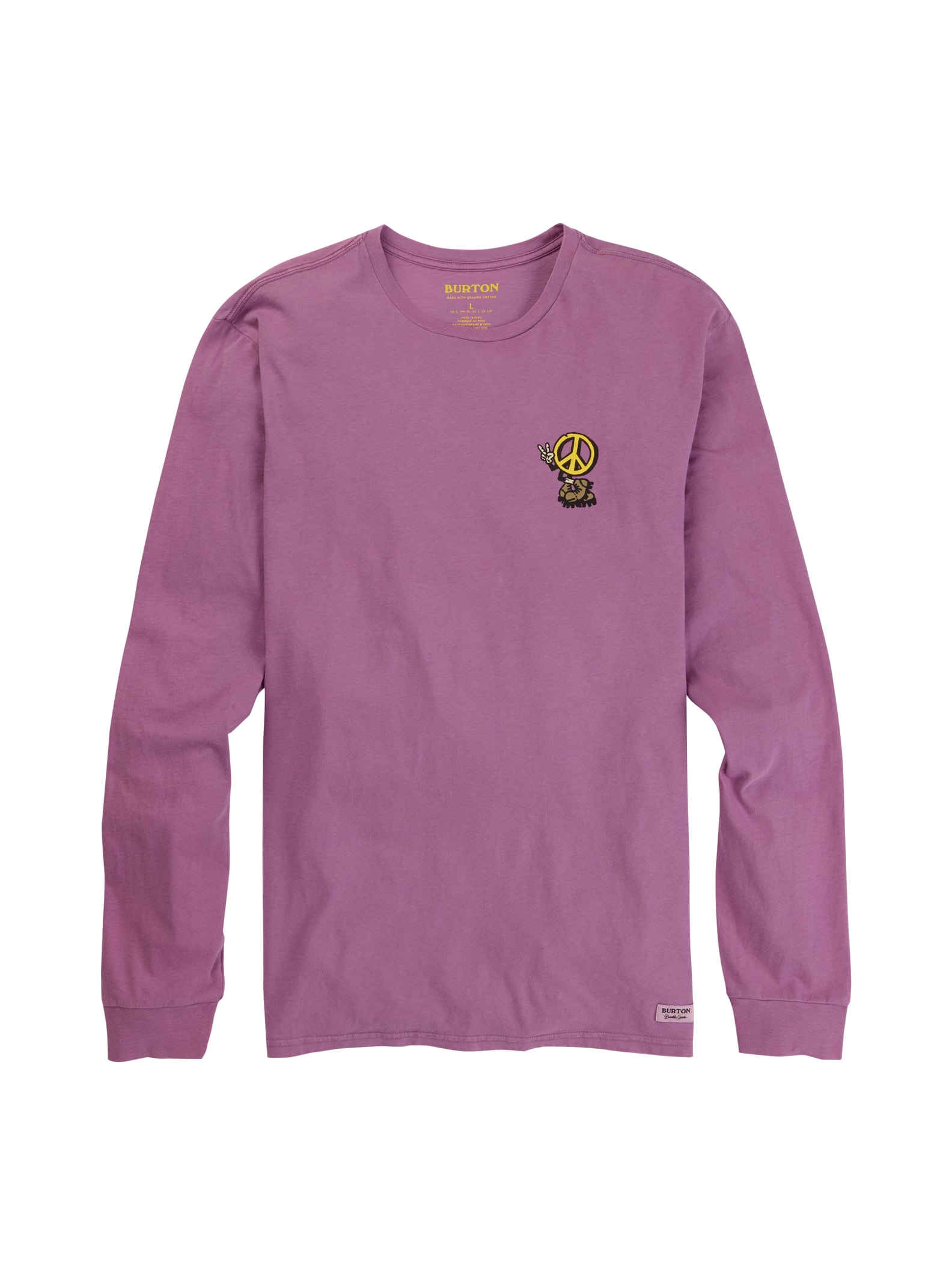 Burton - T-shirt à manches longues Rigwam pour homme, Dusty Lavender, M