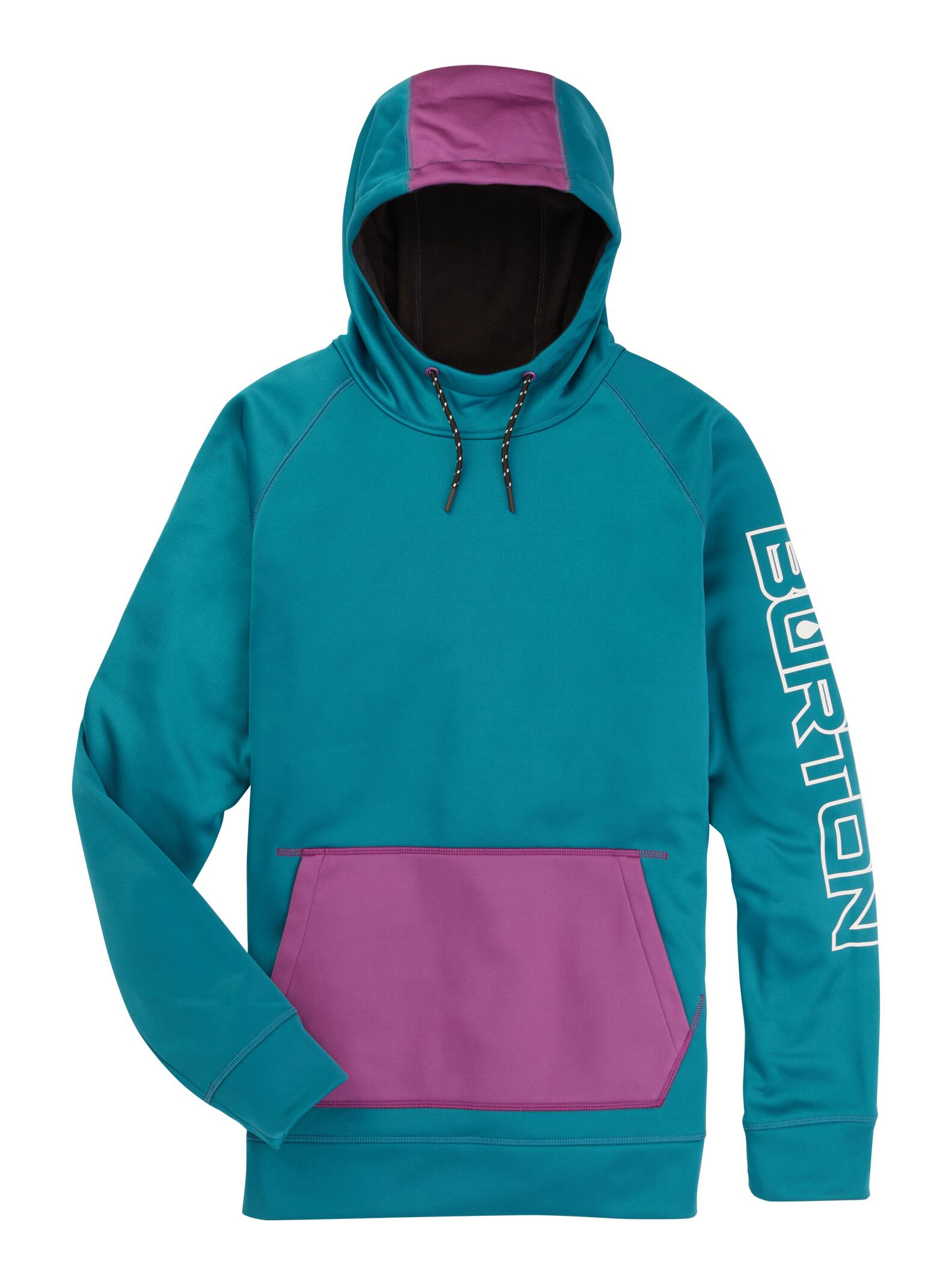 Burton Sweat à capuche Crown Bonded Solution-Dyed Pullover pour homme de, Deep Lake Teal, M