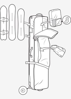 Burton Wheelie Board Case Board Bag | Burton.com Spring 2021 US