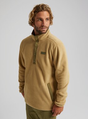 Men's Burton Hearth Fleece Pullover shown in Kelp