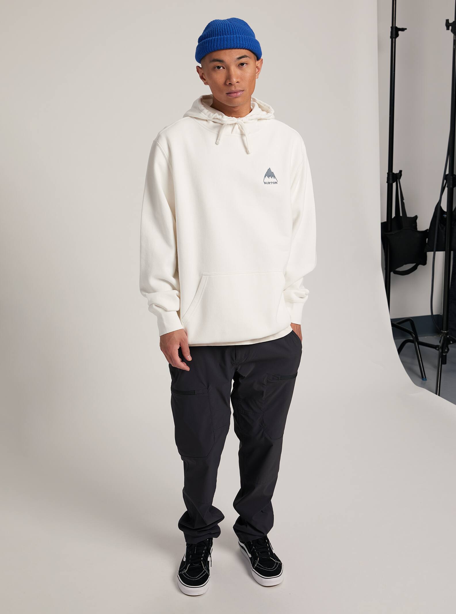 men's burton mountain pullover moletom com capuz