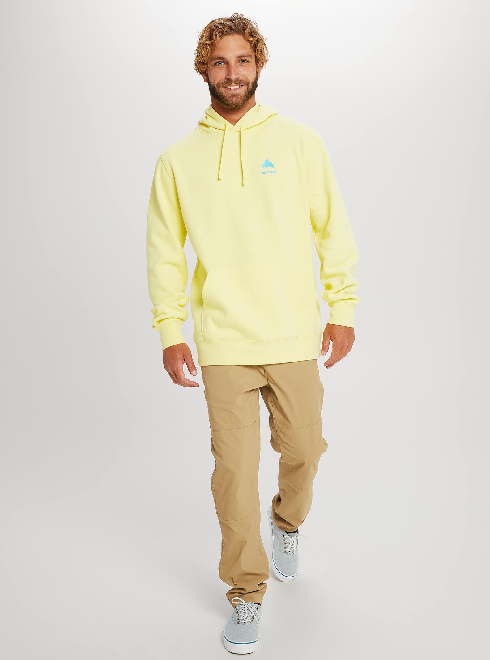 men's burton mountain pullover moletom com capuz