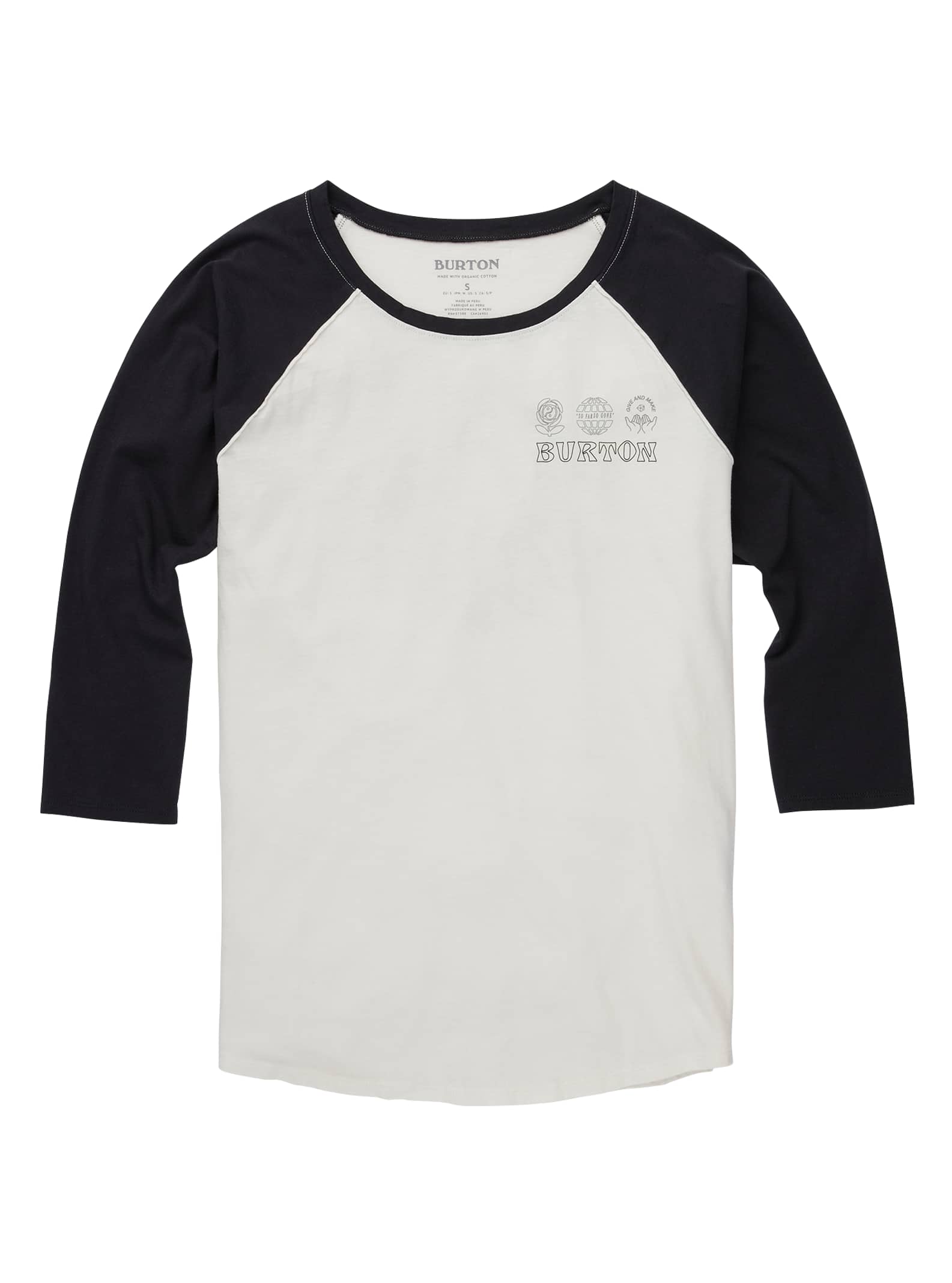 Burton Caratunk T-Shirt mit Raglanärmeln für Damen, L