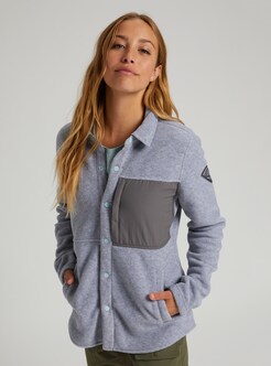 Women's Burton Hearth Snap Up Fleece | Burton.com Spring 2021 US