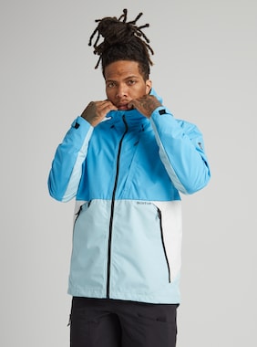 Men's Burton GORE-TEX INFINIUM™ Multipath Jacket shown in Cyan / Iced Aqua / Stout White