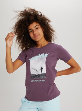 Women's Burton Ashmore Photo Short Sleeve T-Shirt shown in Dusk Purple