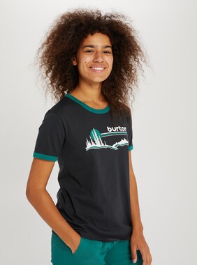 Women's Burton Carlow Short Sleeve T-Shirt shown in True Black
