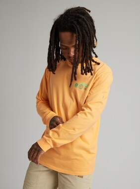Men's Burton Larson Long Sleeve T-Shirt shown in Papaya