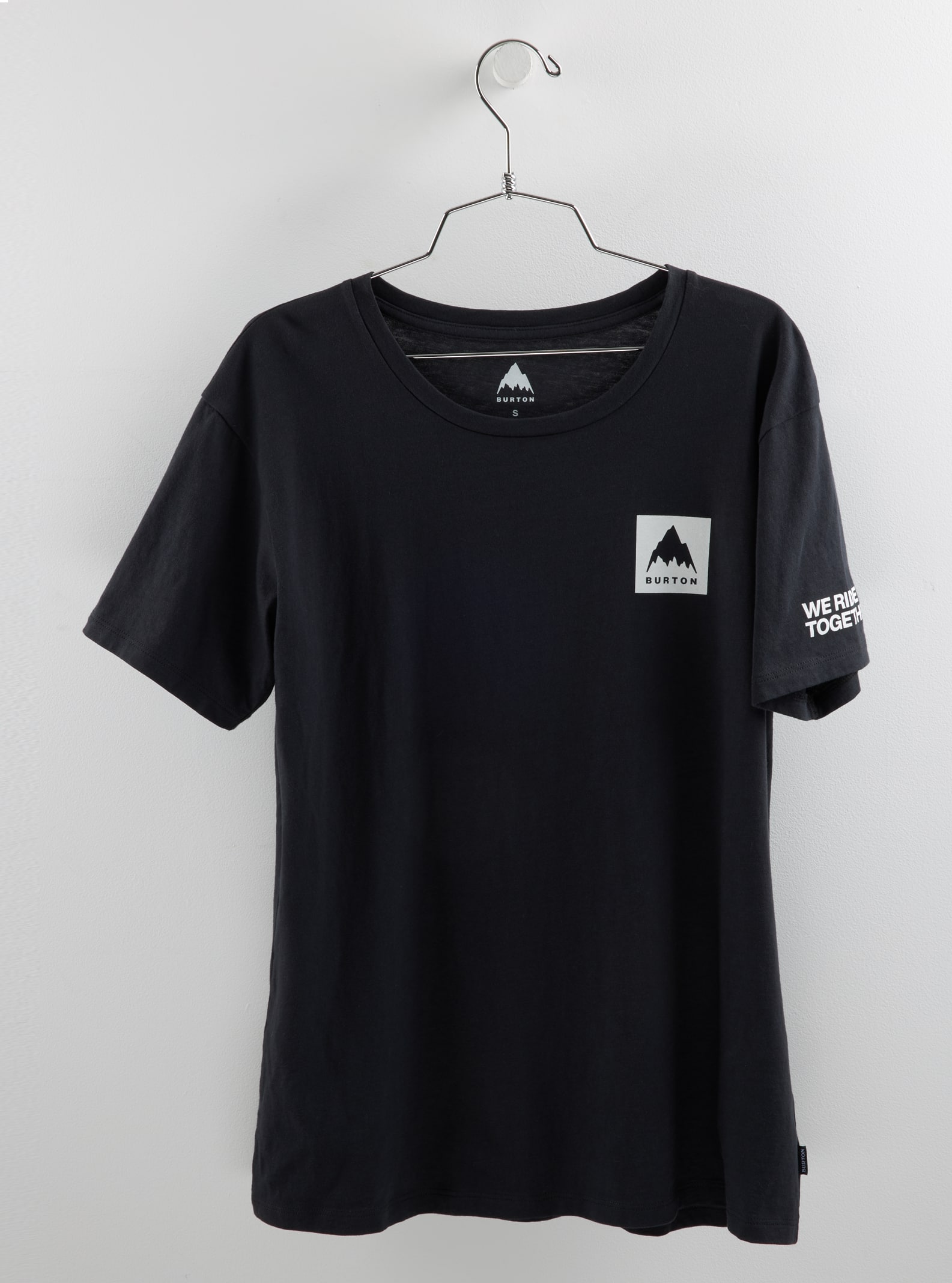 Burton - T-shirt à manches courtes Mountain Mark pour femme, True Black, L