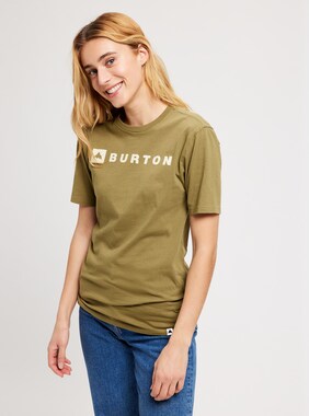Burton Horizontal Mountain Short Sleeve T-Shirt shown in Martini Olive