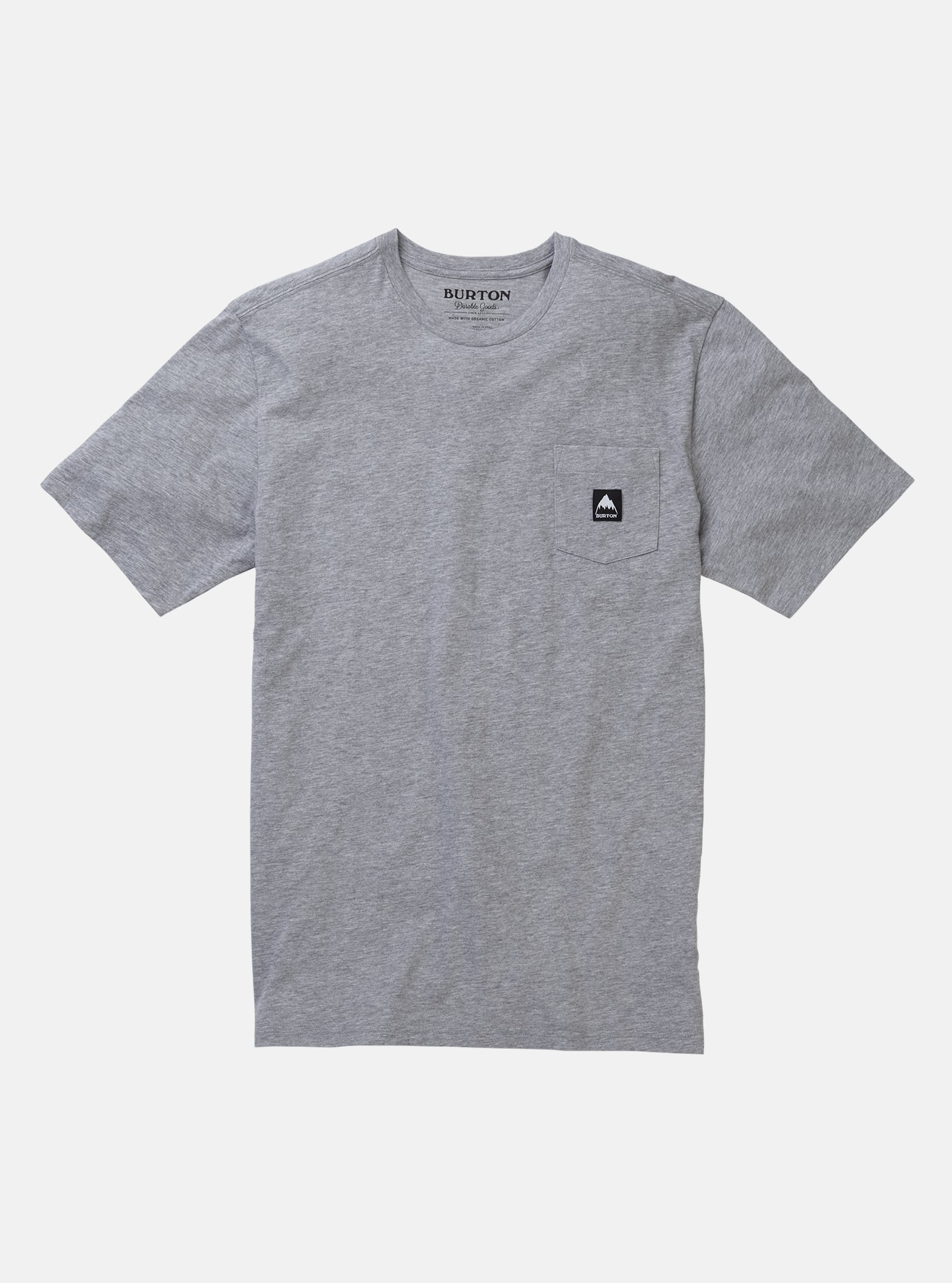 Burton Colfax Short Sleeve T-Shirt, Gray Heather, L