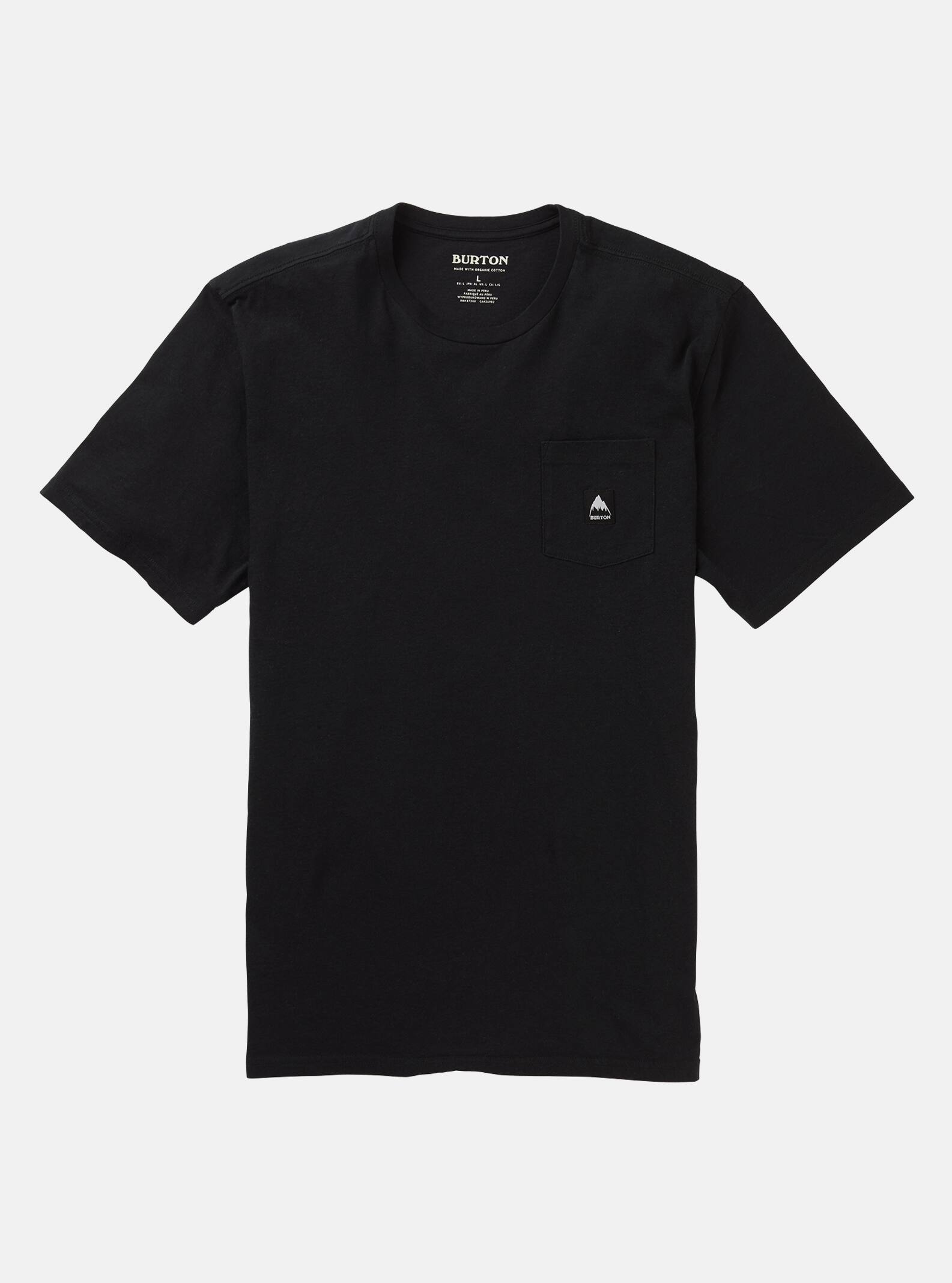 Burton Colfax Short Sleeve T-Shirt, True Black, XXL