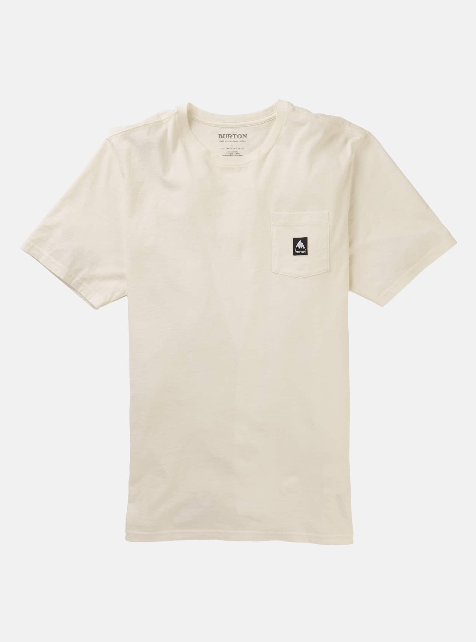 Burton Colfax Short Sleeve T-Shirt, Stout White, L