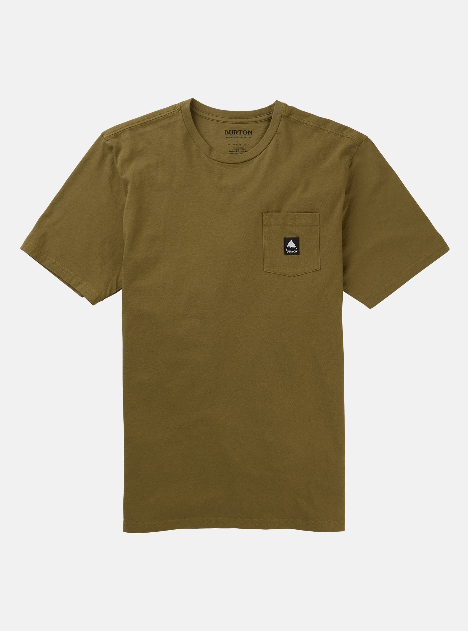 Burton Colfax Short Sleeve T-Shirt, Martini Olive, L