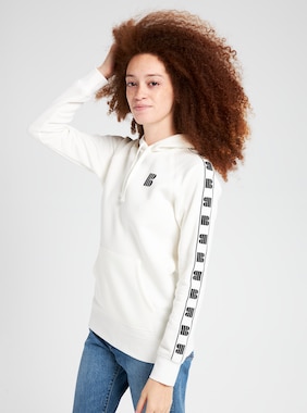 Women's Burton Lost Things Pullover Hoodie shown in Stout White