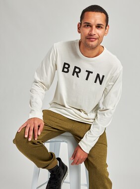 Burton BRTN Long Sleeve T-Shirt shown in Stout White