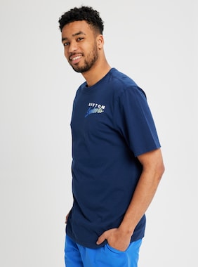 Men's Burton Woodbline Short Sleeve T-Shirt shown in Dress Blue