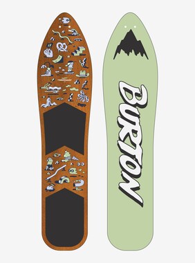 Burton The Throwback Snowboard shown in 100