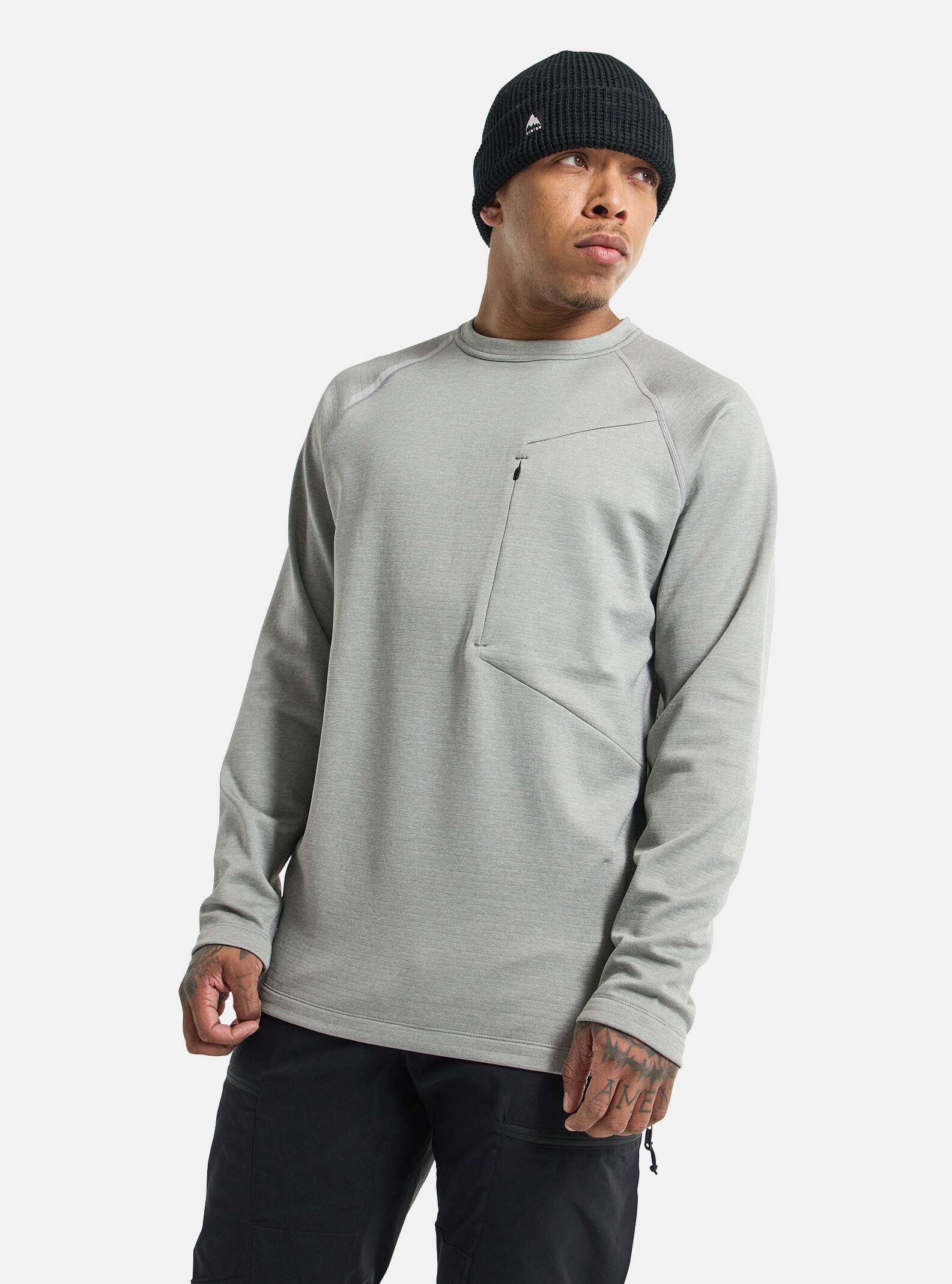 あき出品　3枚 メンズ Burton Multipath グリッド クルーネック フリース | Burton