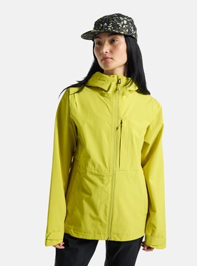 Women's Burton Veridry 2.5L Rain Jacket shown in Sulfur