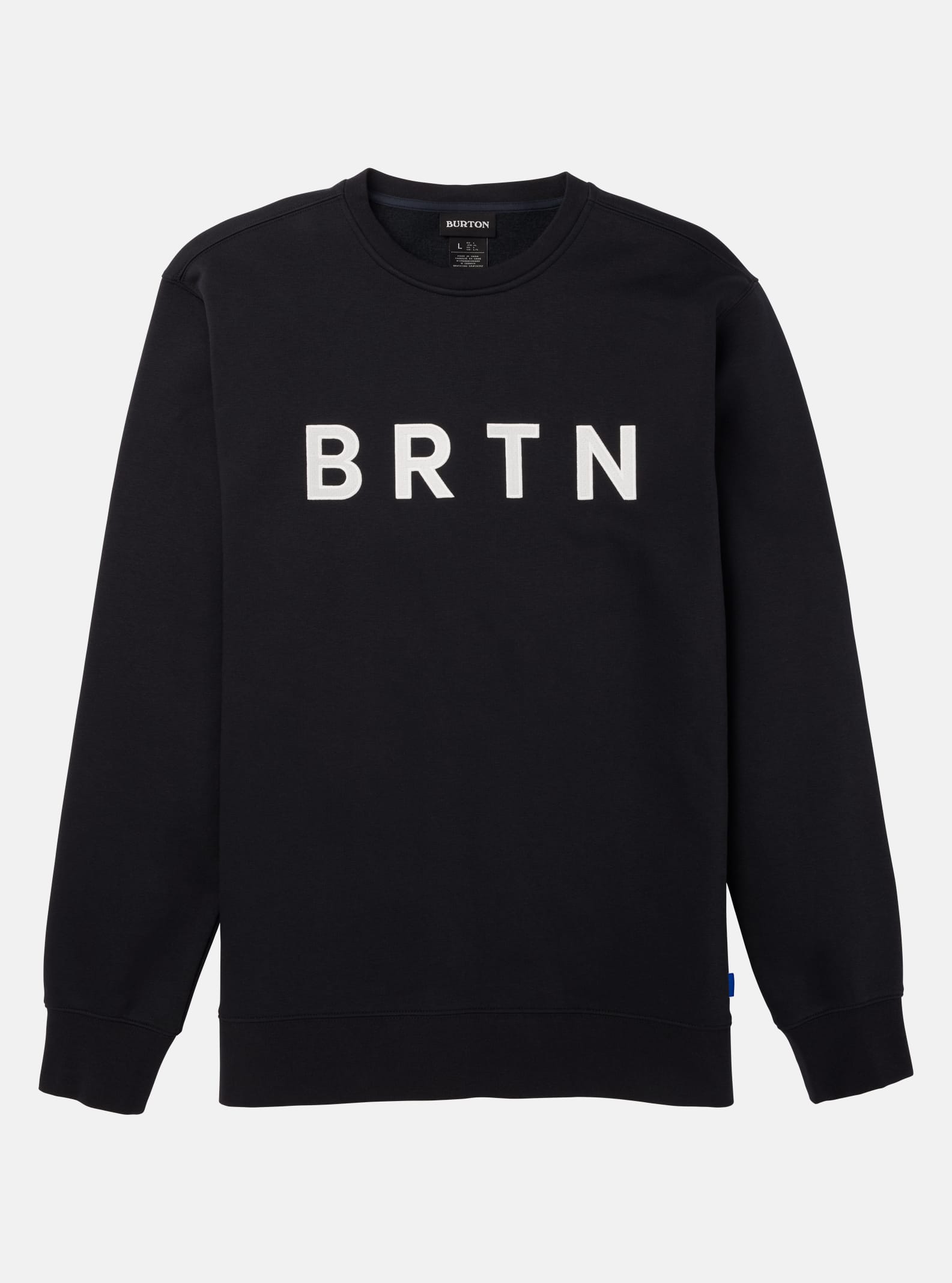 Burton Sweatshirt - BRTN Crewneck, True Black, XS