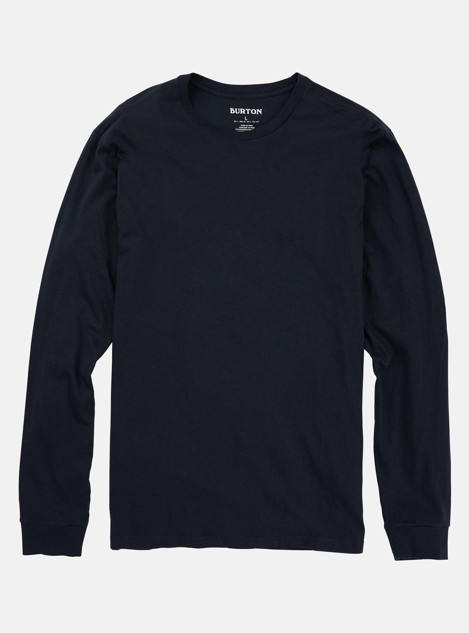 Burton T-shirt - Classic Long Sleeve, True Black, XL