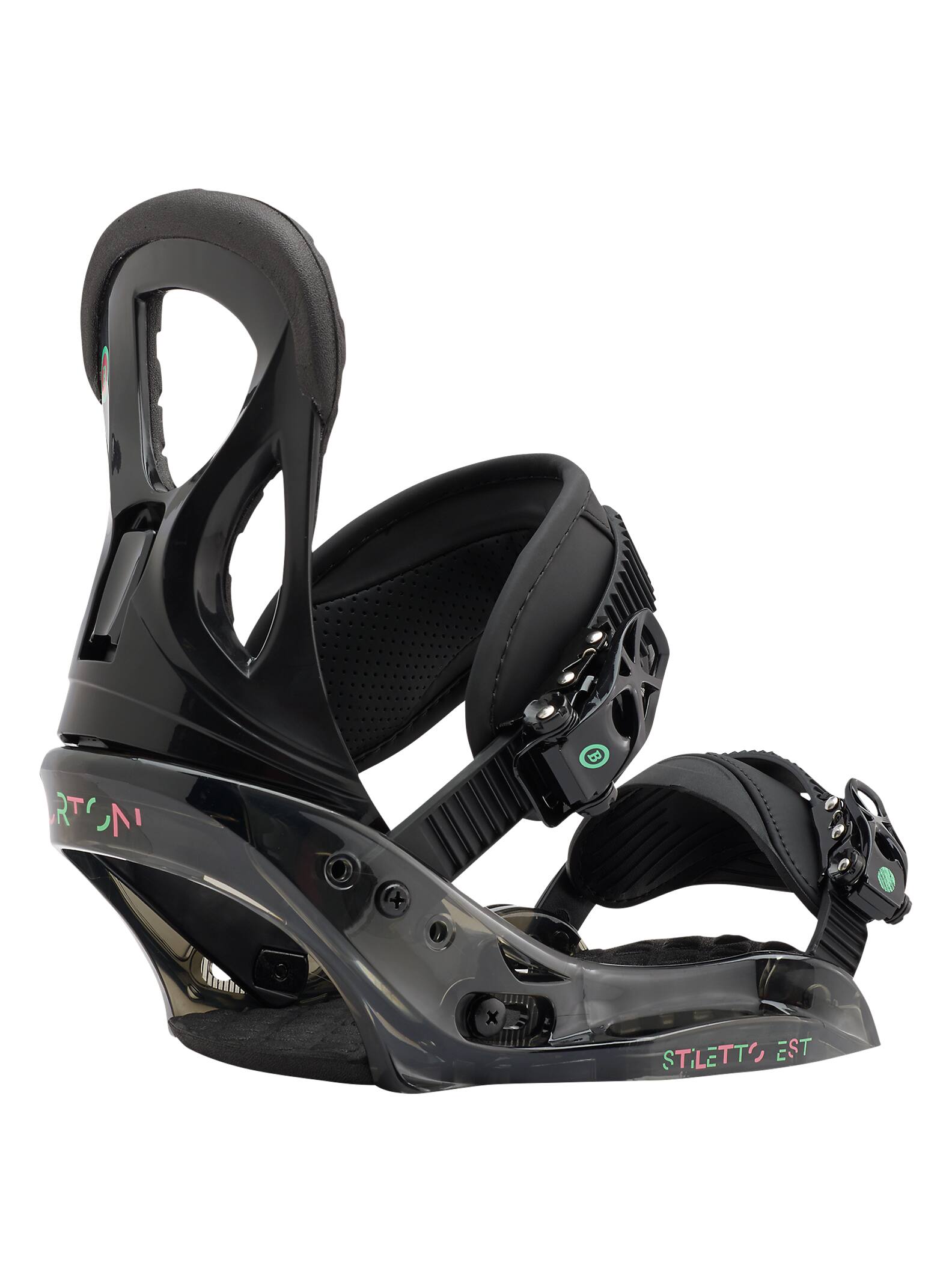 Burton - Fixation pour snowboard Stiletto EST, Black, L