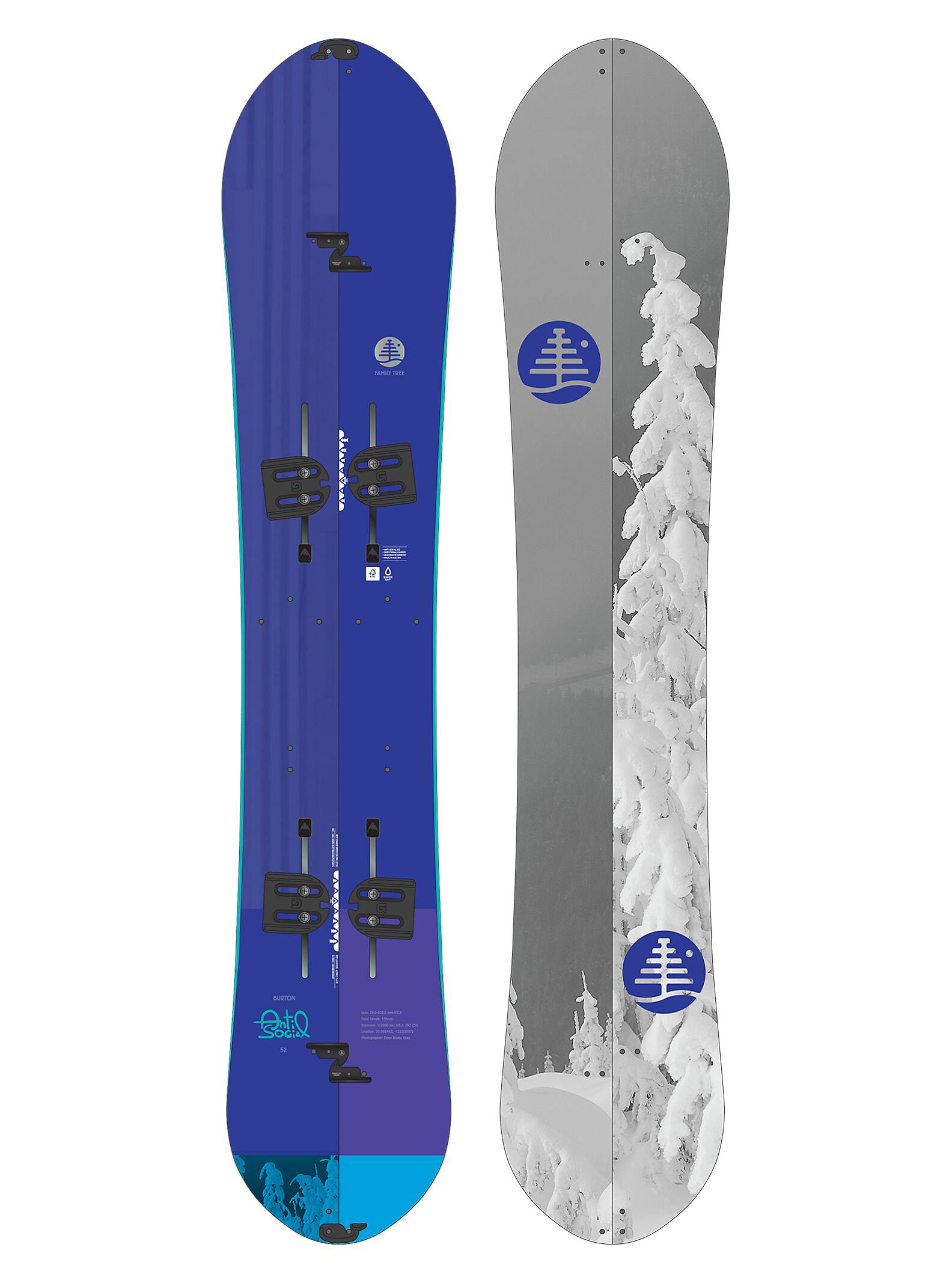 Burton - Snowboard Split Family Tree Anti-Social, 152