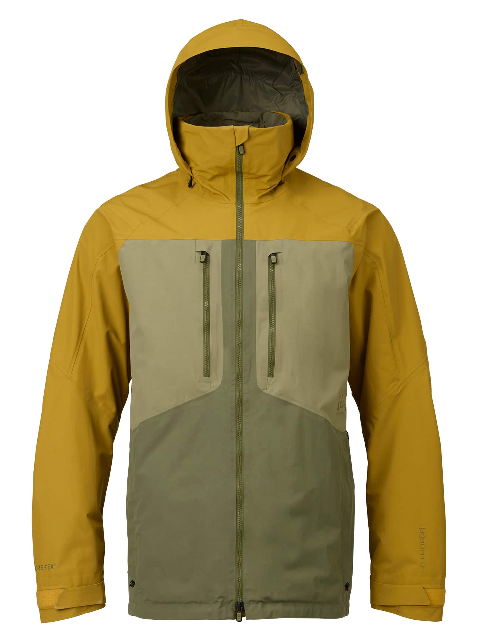 Burton - Veste [ak]® Swash en GORE-TEX® 2 couches homme, Amber Green / Dusty Olive / Rucksack, L