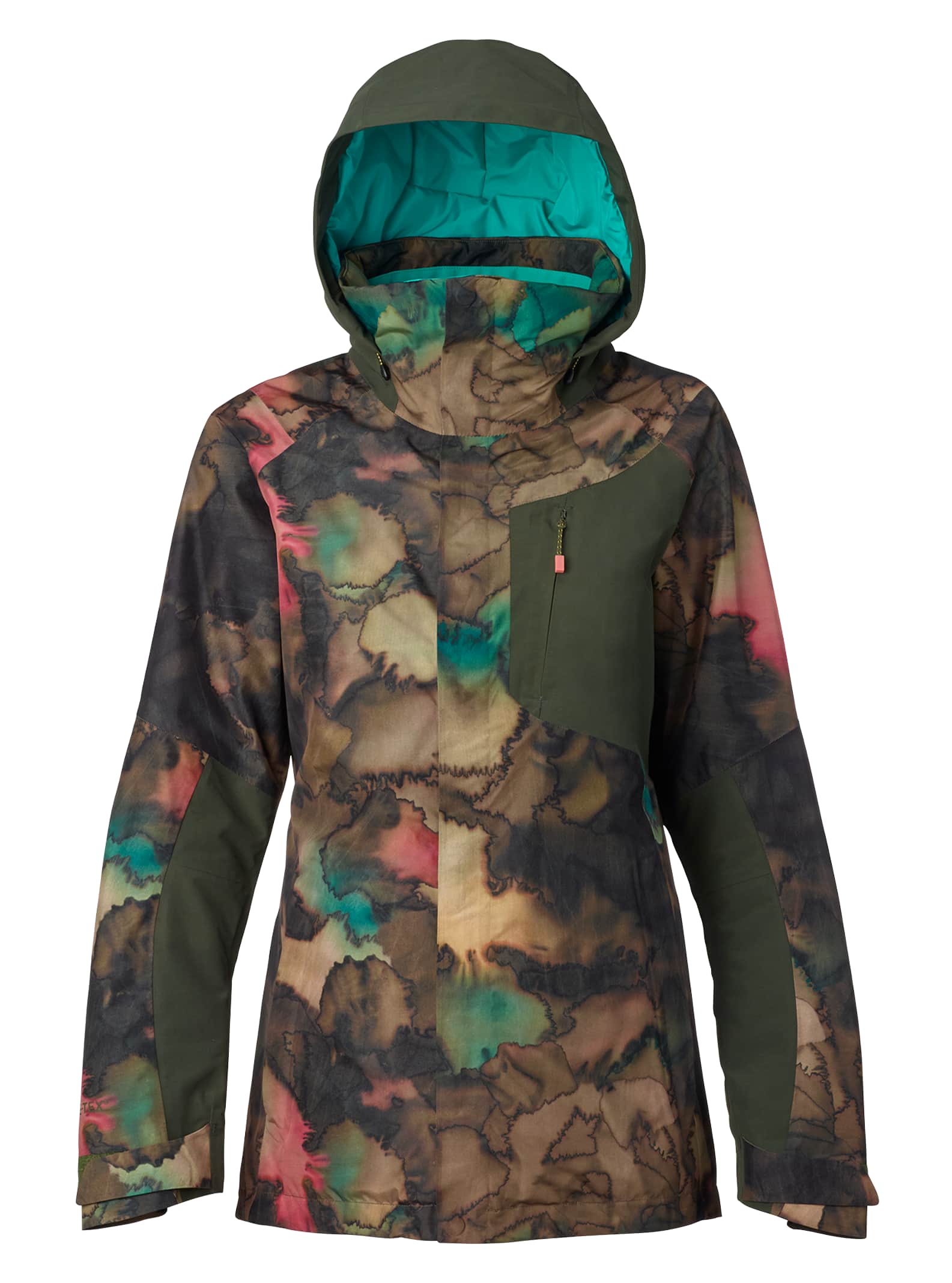 Burton - Veste [ak]® Embark en GORE-TEX® 2 couches femme, Tea Camo / Forest Night, L