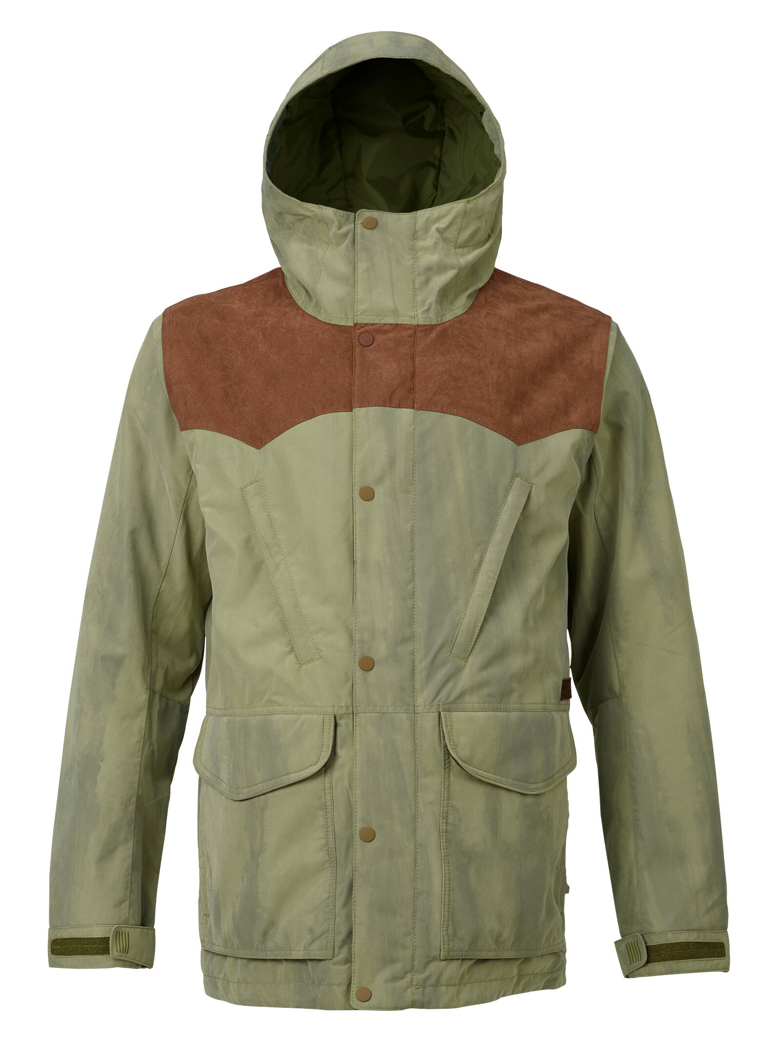 Burton - Veste Folsom homme, Chestnut Suede / Olive Branch Distress, XL