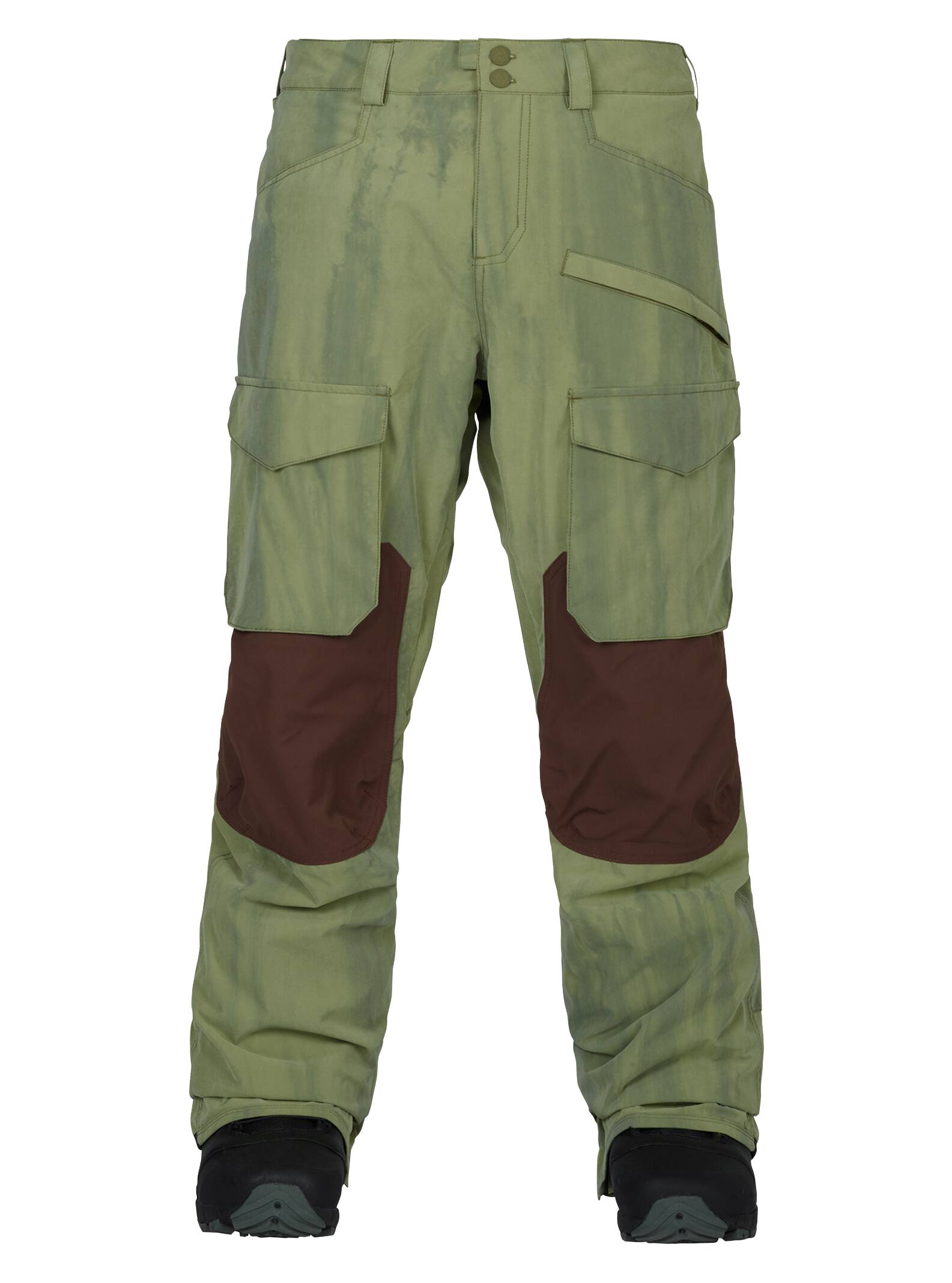 Burton - Pantalon Hellbrook homme, Olive Branch Distress / Chestnut, M