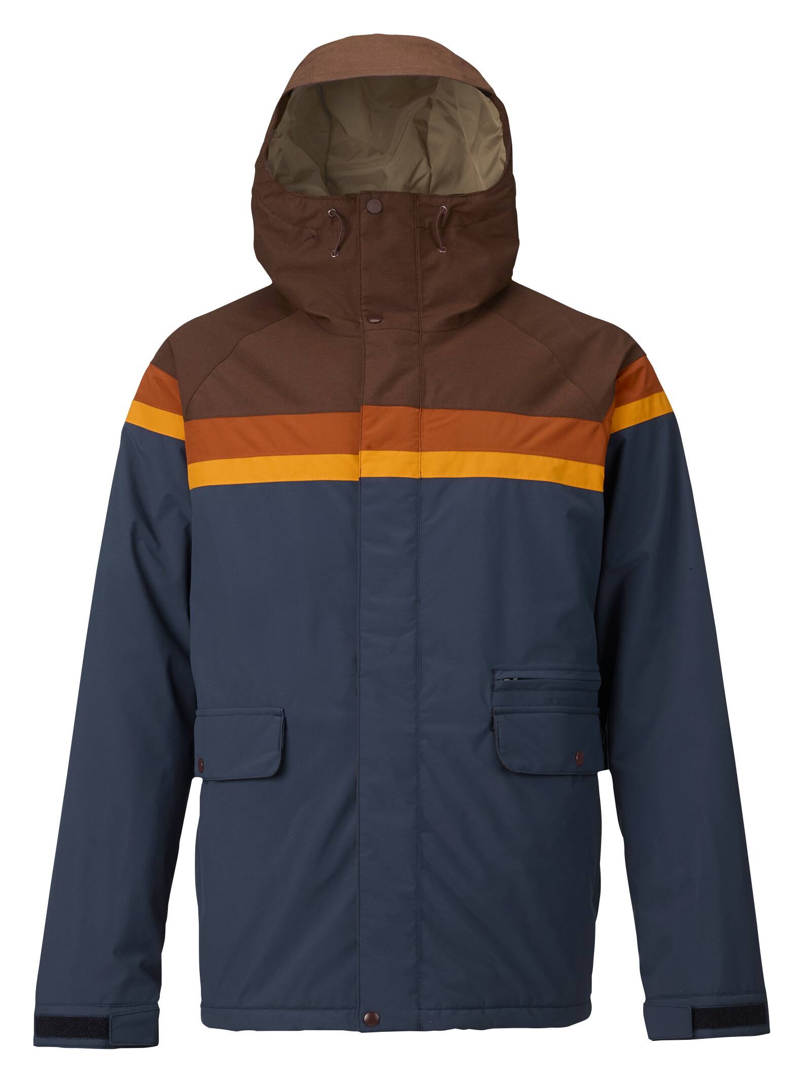 Burton Veste Docket homme, Chestnut Cord / Clay / Golden Oak / Mood Indigo, L