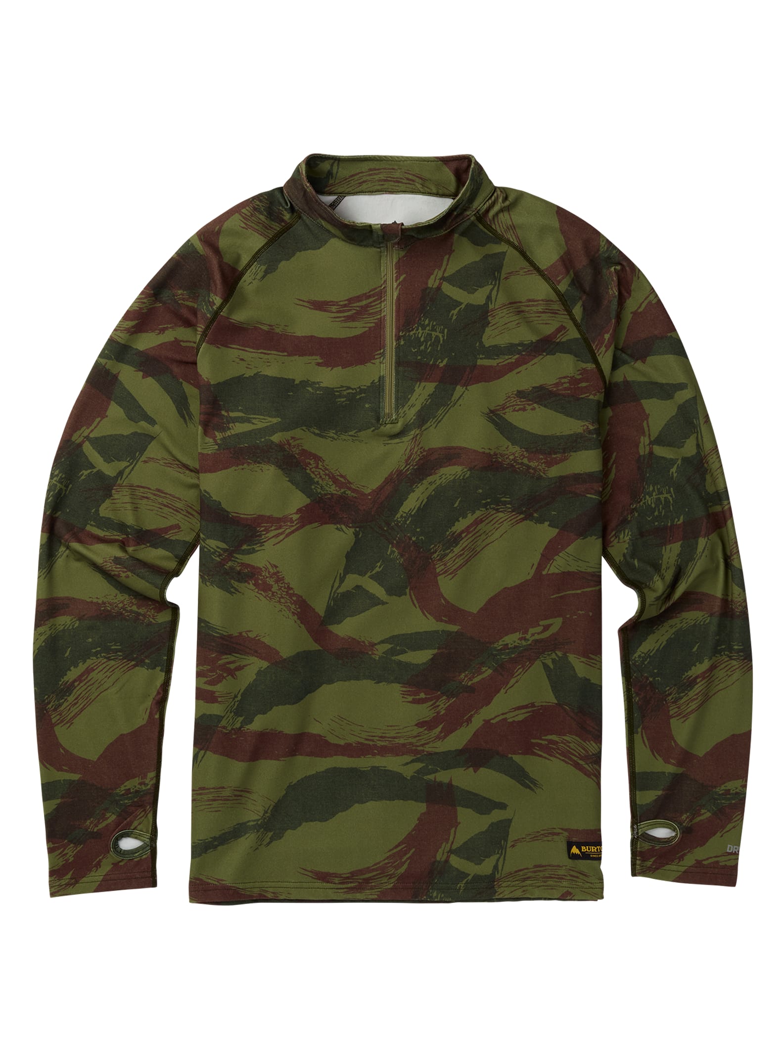 Burton – Sous-vêtement Expedition à fermeture éclair 1/4 homme, Brush Camo, M
