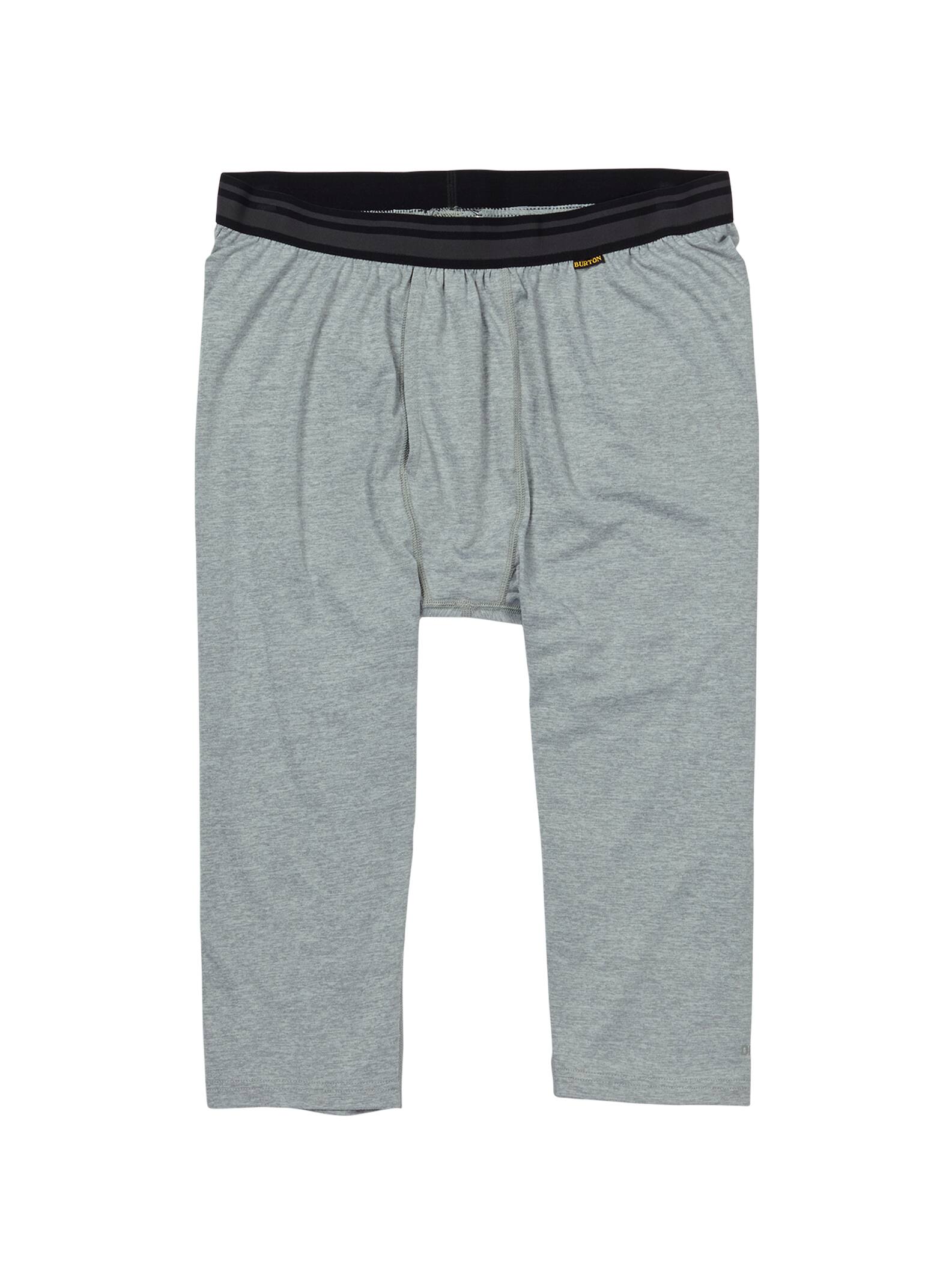 Burton - Pantacourt sous-vêtement en laine intermédiaire homme, Monument Heather, M