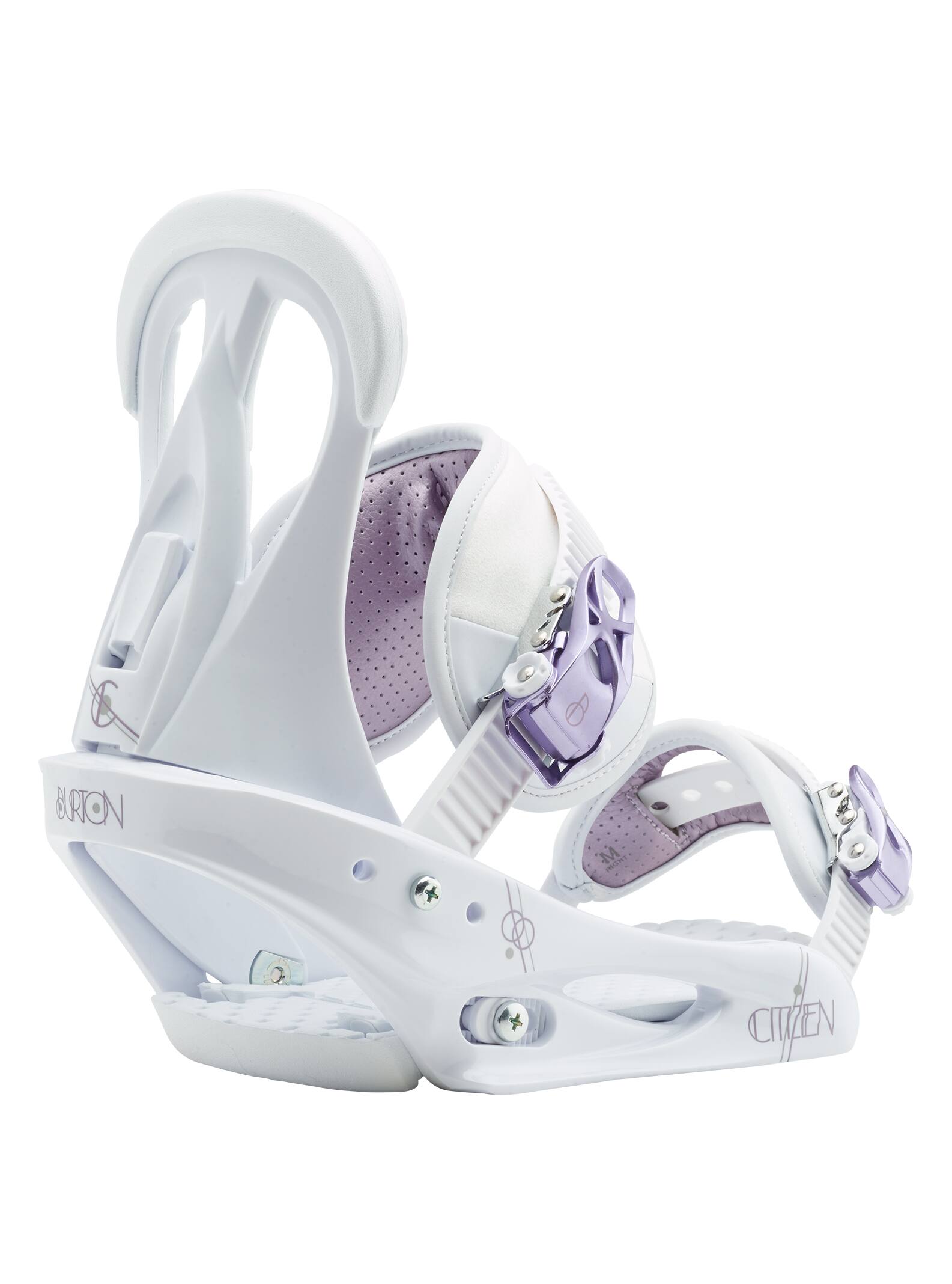 Burton - Fixations pour snowboard Citizen femme, White / Purple, L