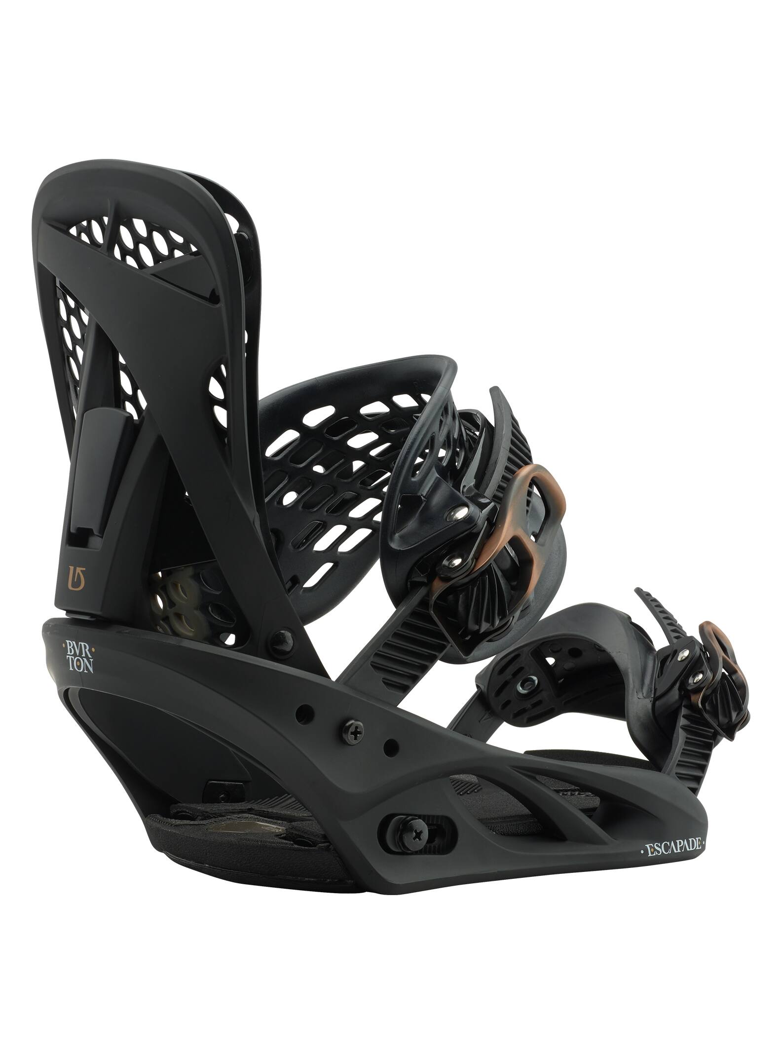 Burton - Fixation pour snowboard Escapade femme, Black N Bronzed, L