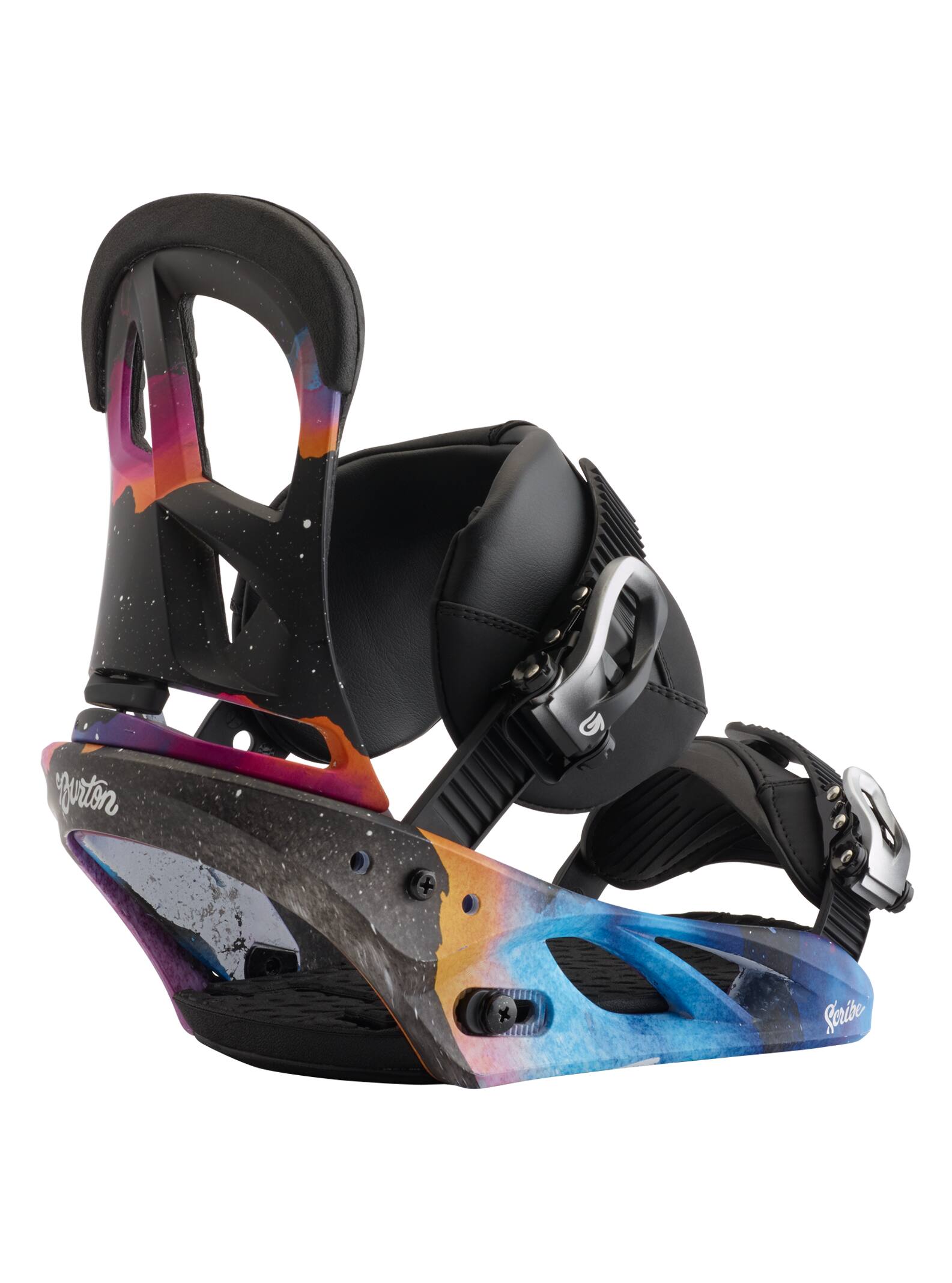 Burton - Fixation pour snowboard Scribe femme, Northern Lights, M