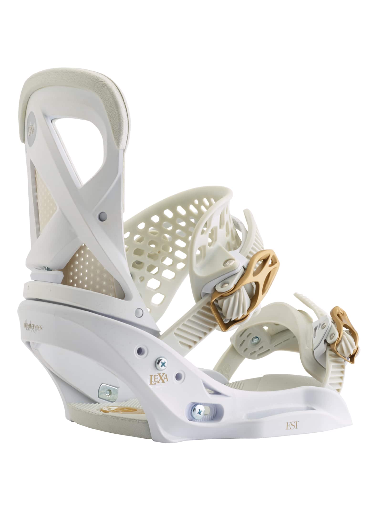 Burton - Fixation pour snowboard Lexa EST femme, Stencil White, M