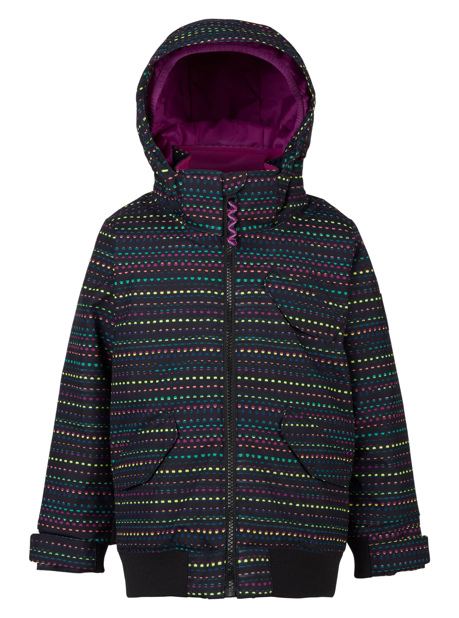 Burton - Veste aviateur Minishred Twist fille, Candy Dots, 2T