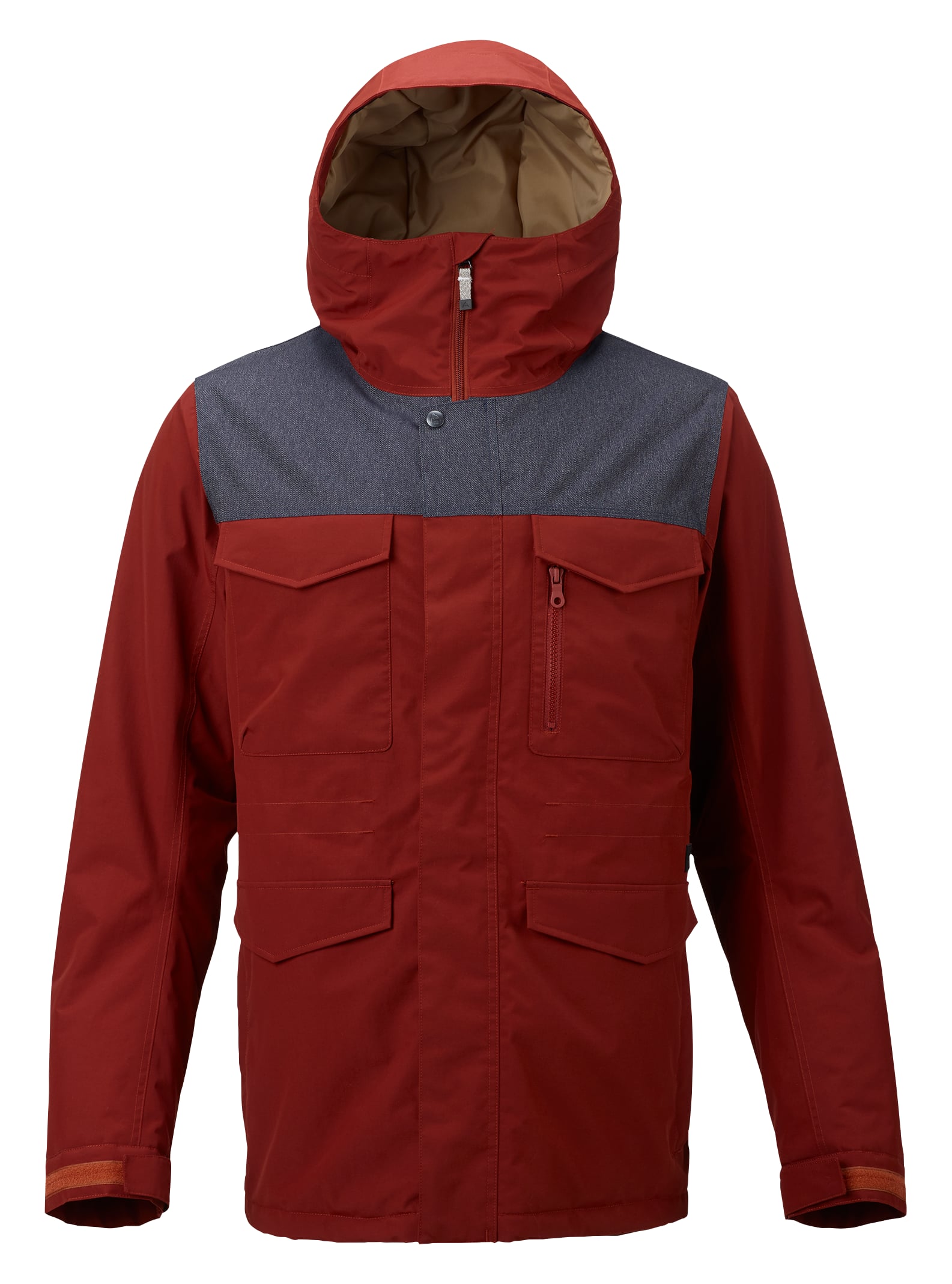 Burton - Veste Covert homme, Fired Brick / Denim, XS