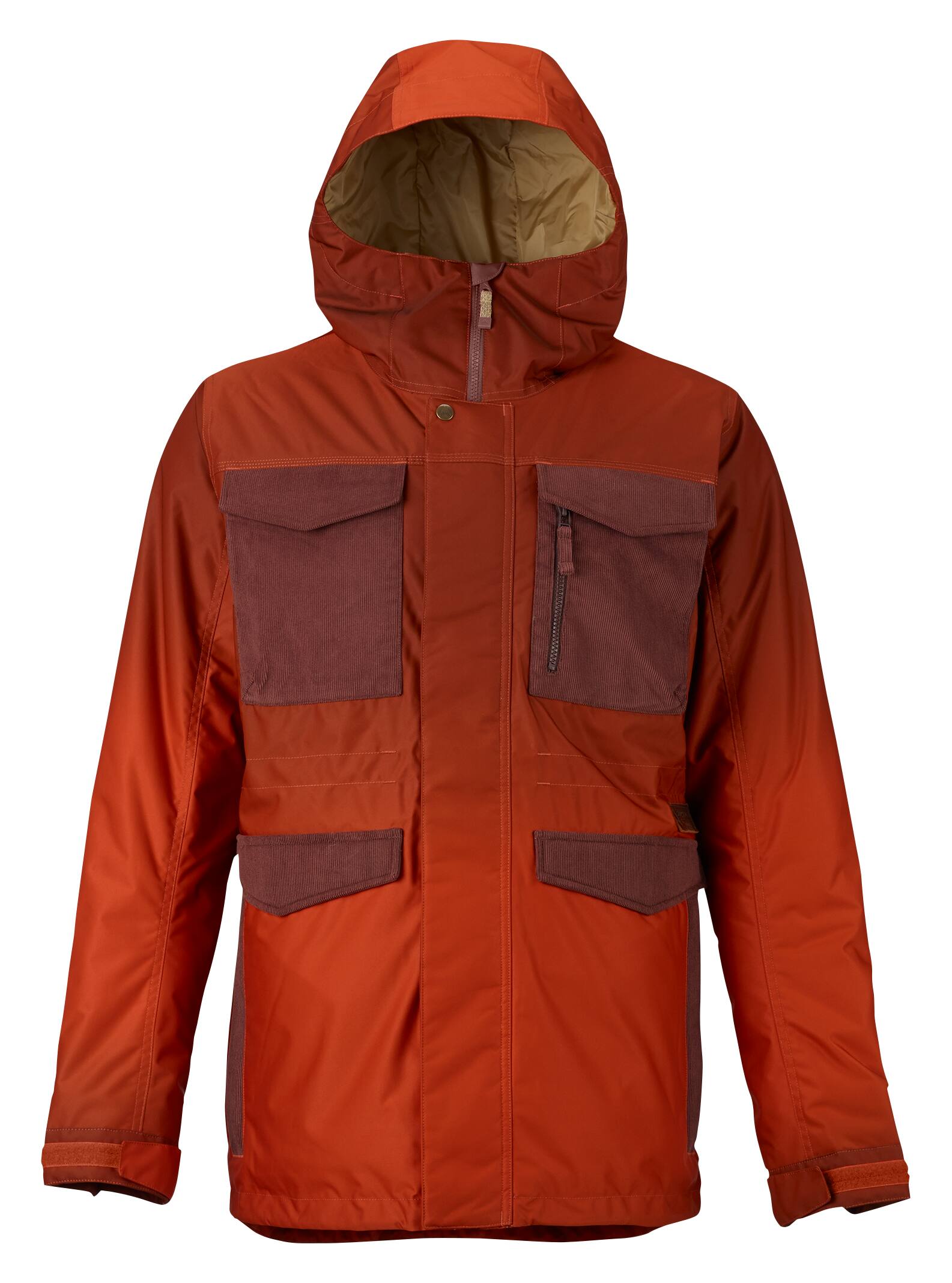 Burton - Veste Covert homme, Clay Ombre / Chestnut Cord, L