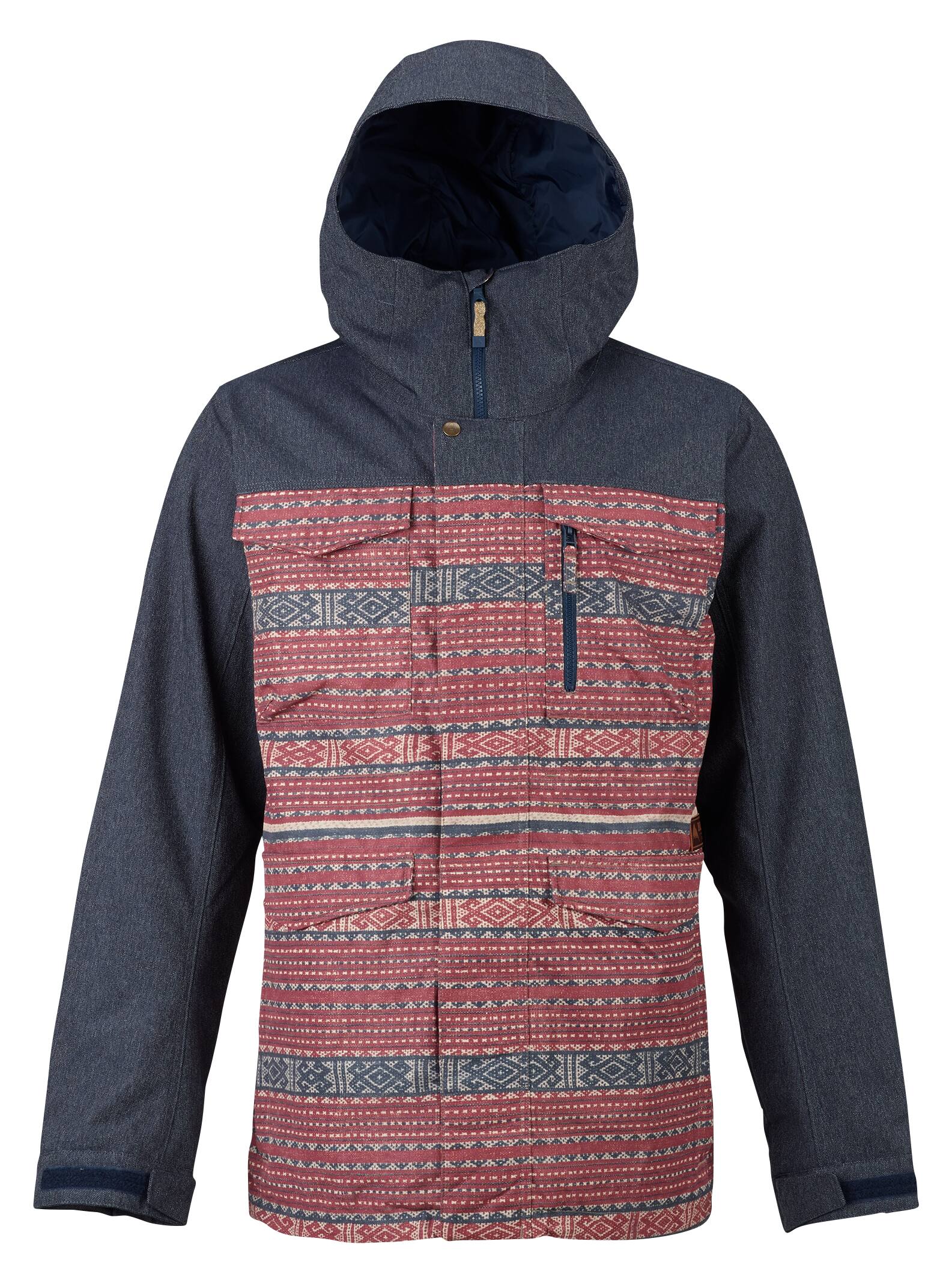 Burton - Veste Covert homme, Fired Brick Tanimbar / Denim, XS